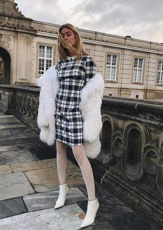 White fur coats  HOWTOWEAR Fashion