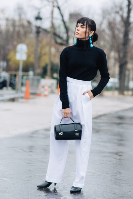 HOW TO STYLE WHITE THIS FALL | CHIC TALK | Pants outfit fall, Winter white  outfit, Wide leg pants outfit