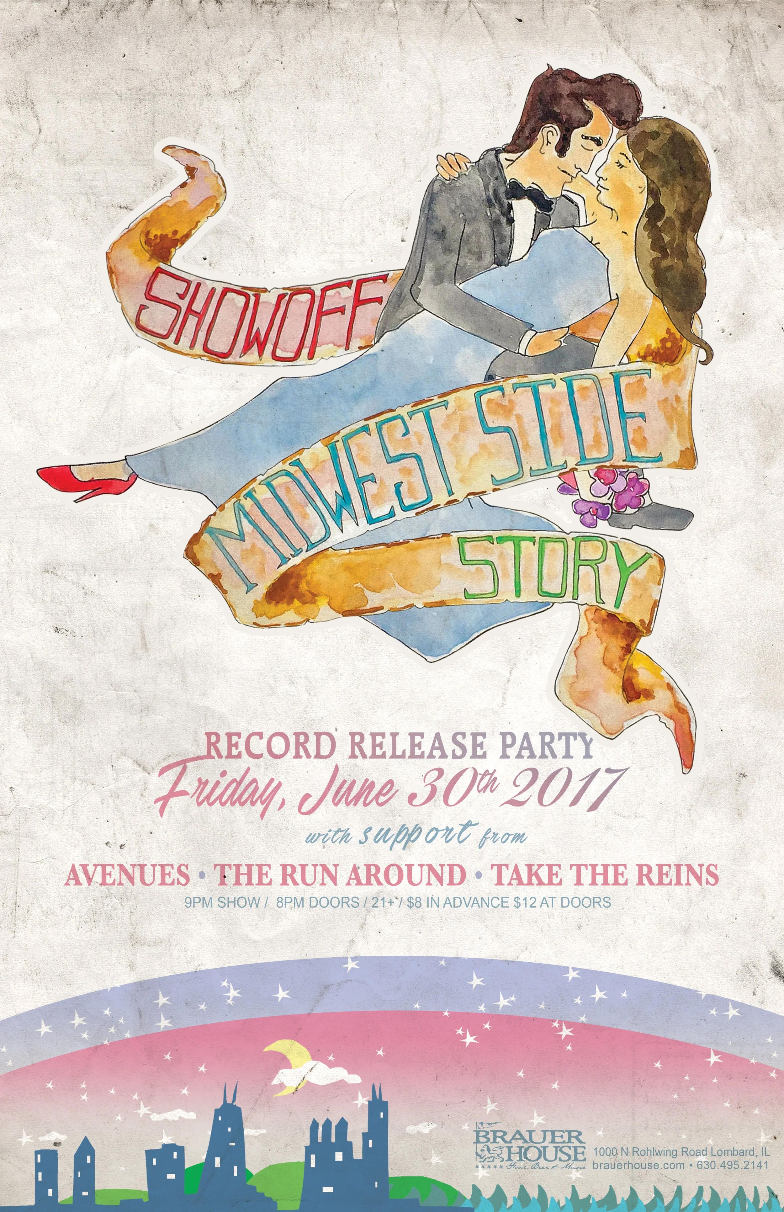 11x17 Mixed media Record Release Poster