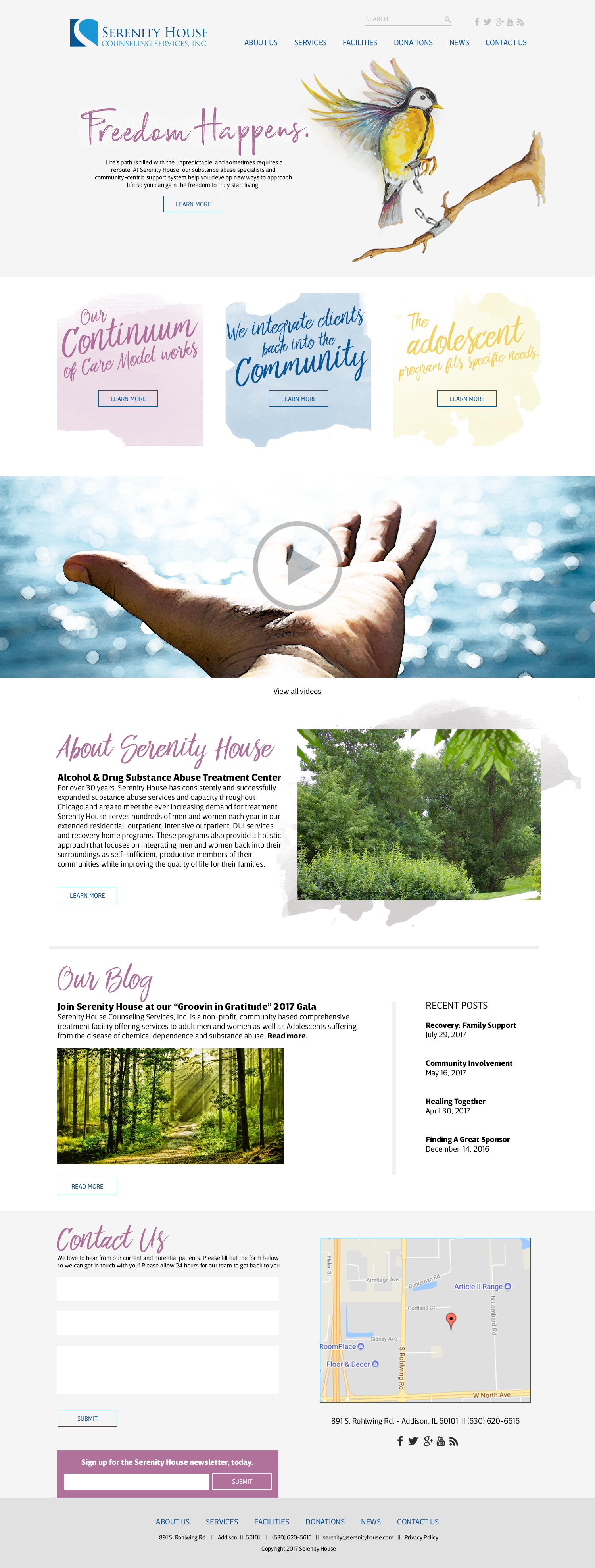 Serenity House - Website