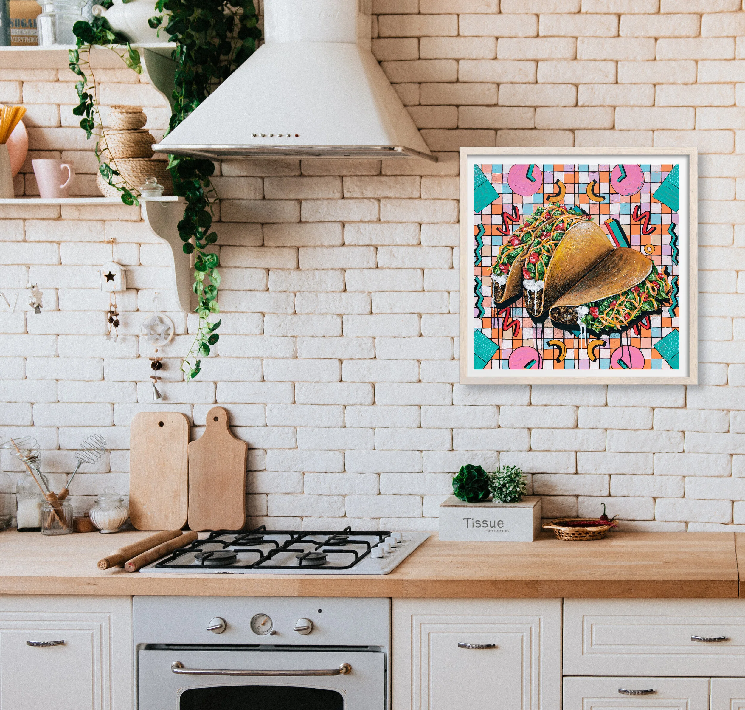 90s Tacos - 12x12 Poster Print