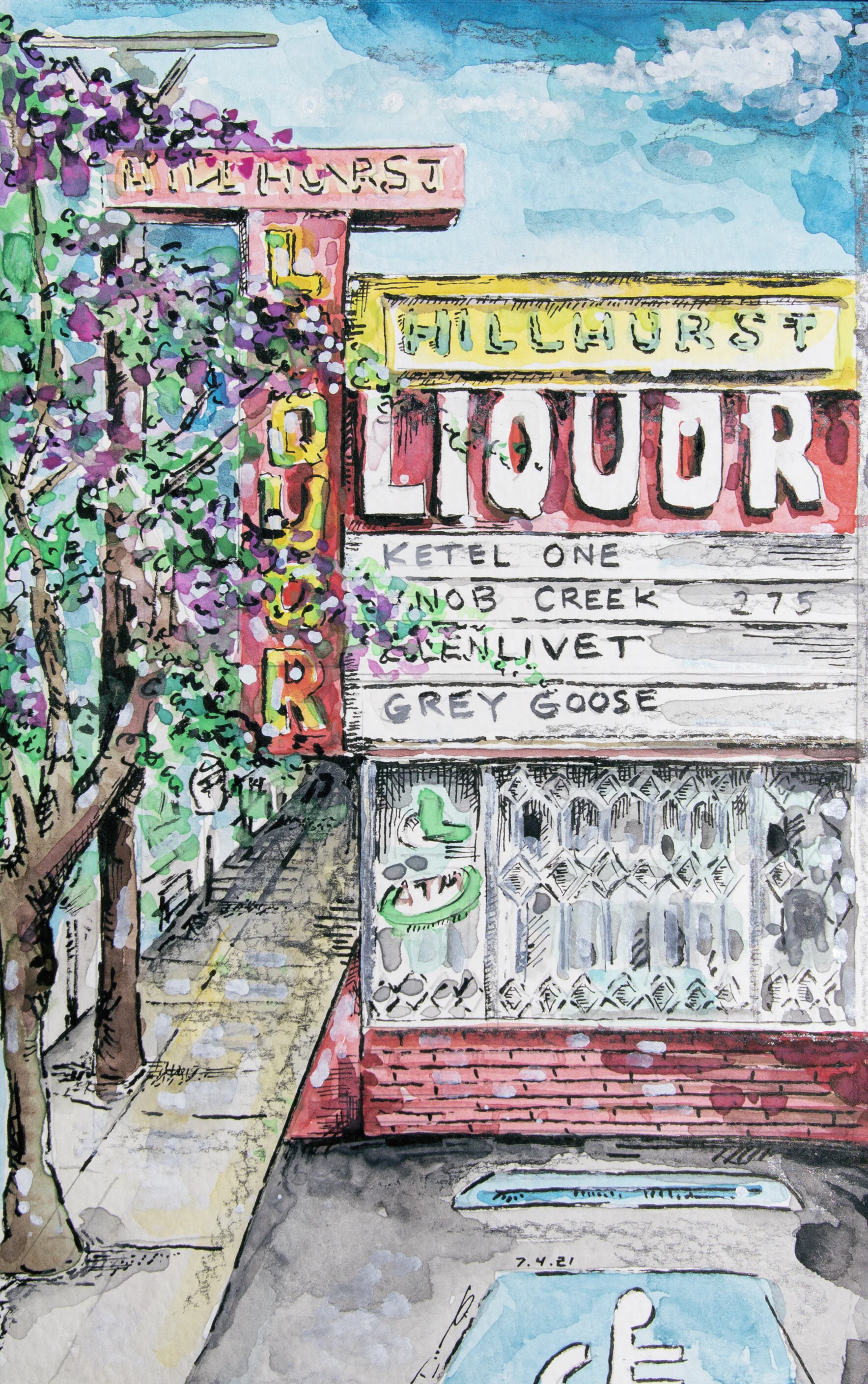 Sketchbook Series - Los Feliz Liquor