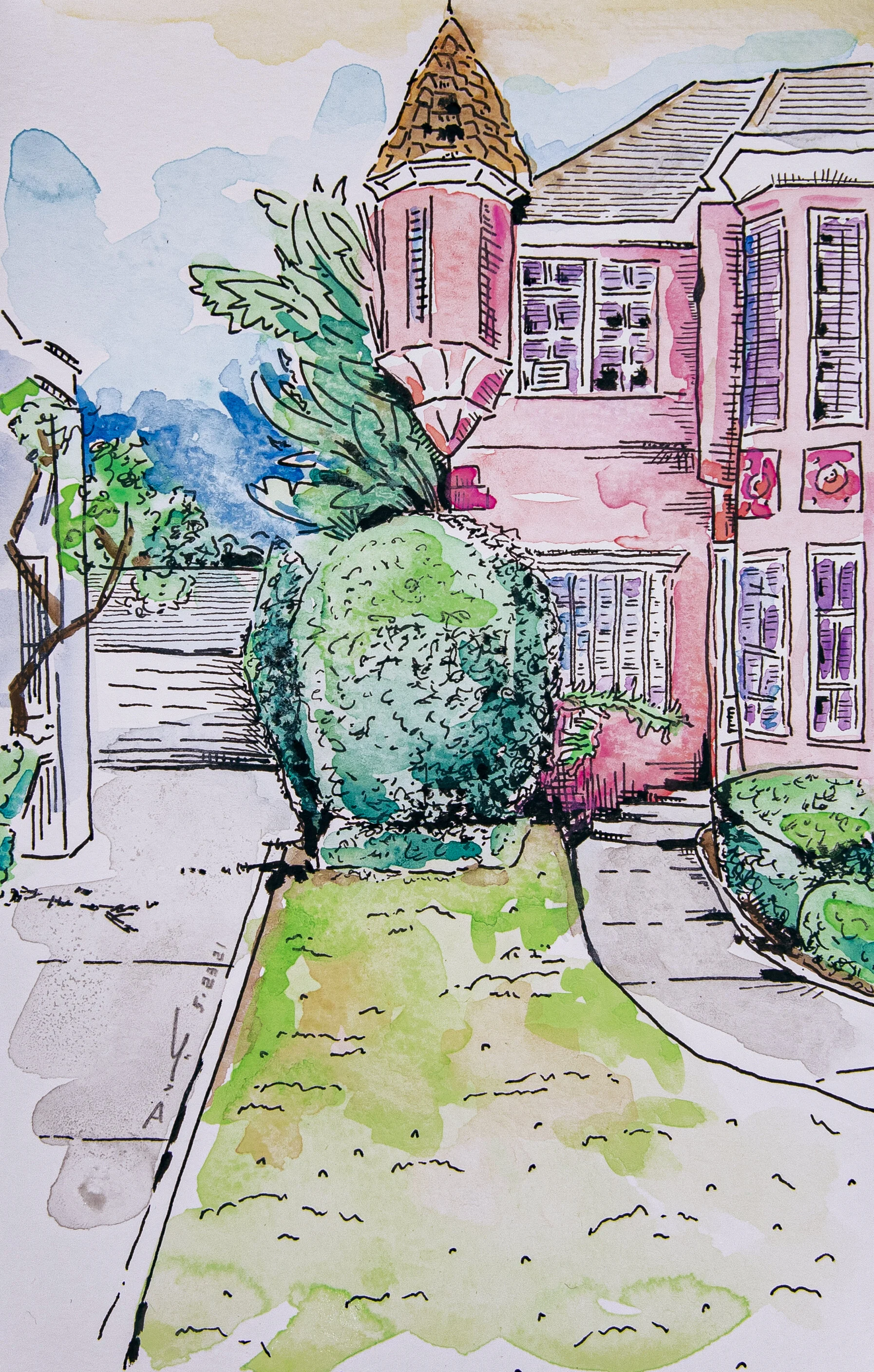 Sketchbook Series - The Pink House