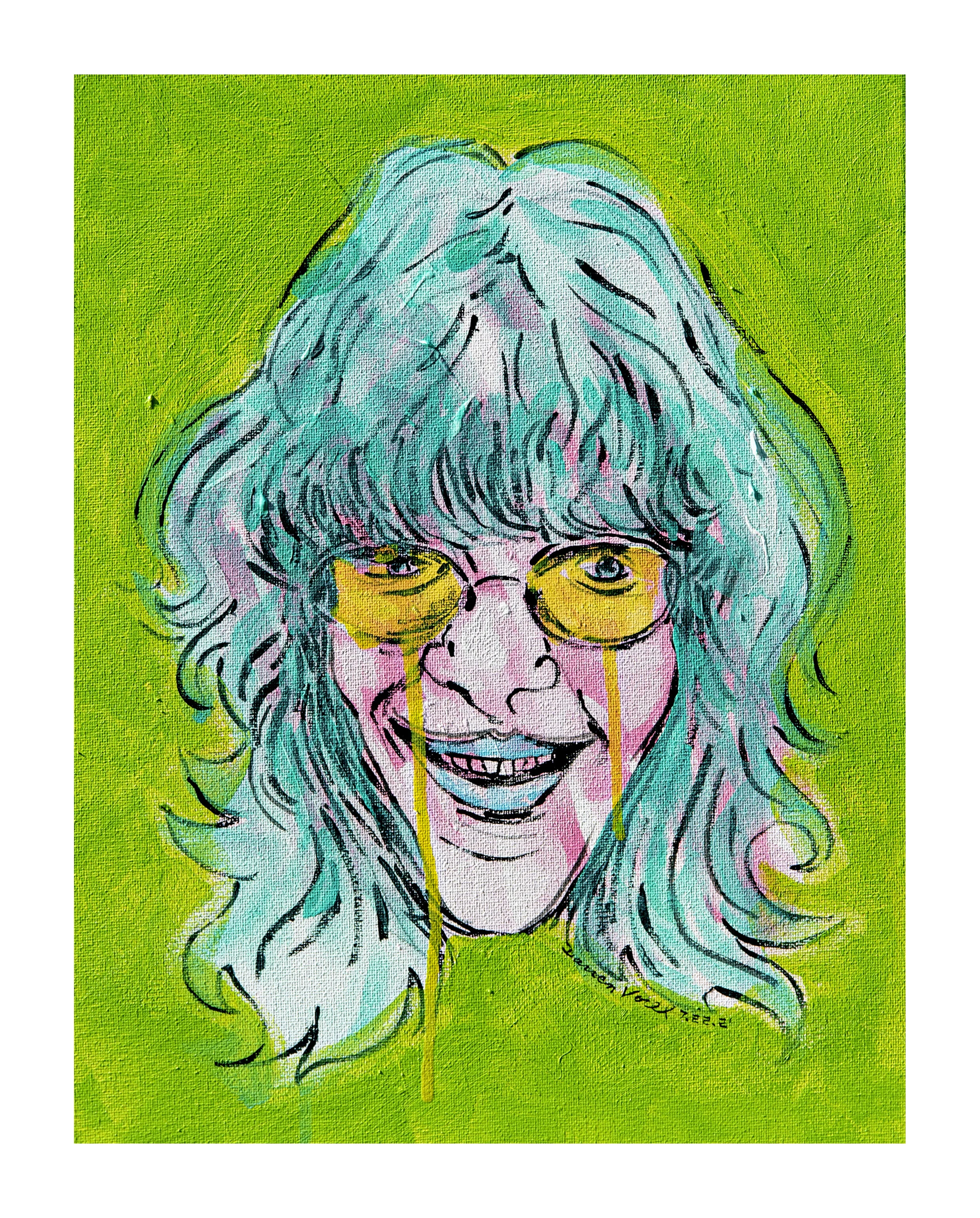 2nd Edition Paintings - 8x10 Archival Giclee Print - Joey Ramone