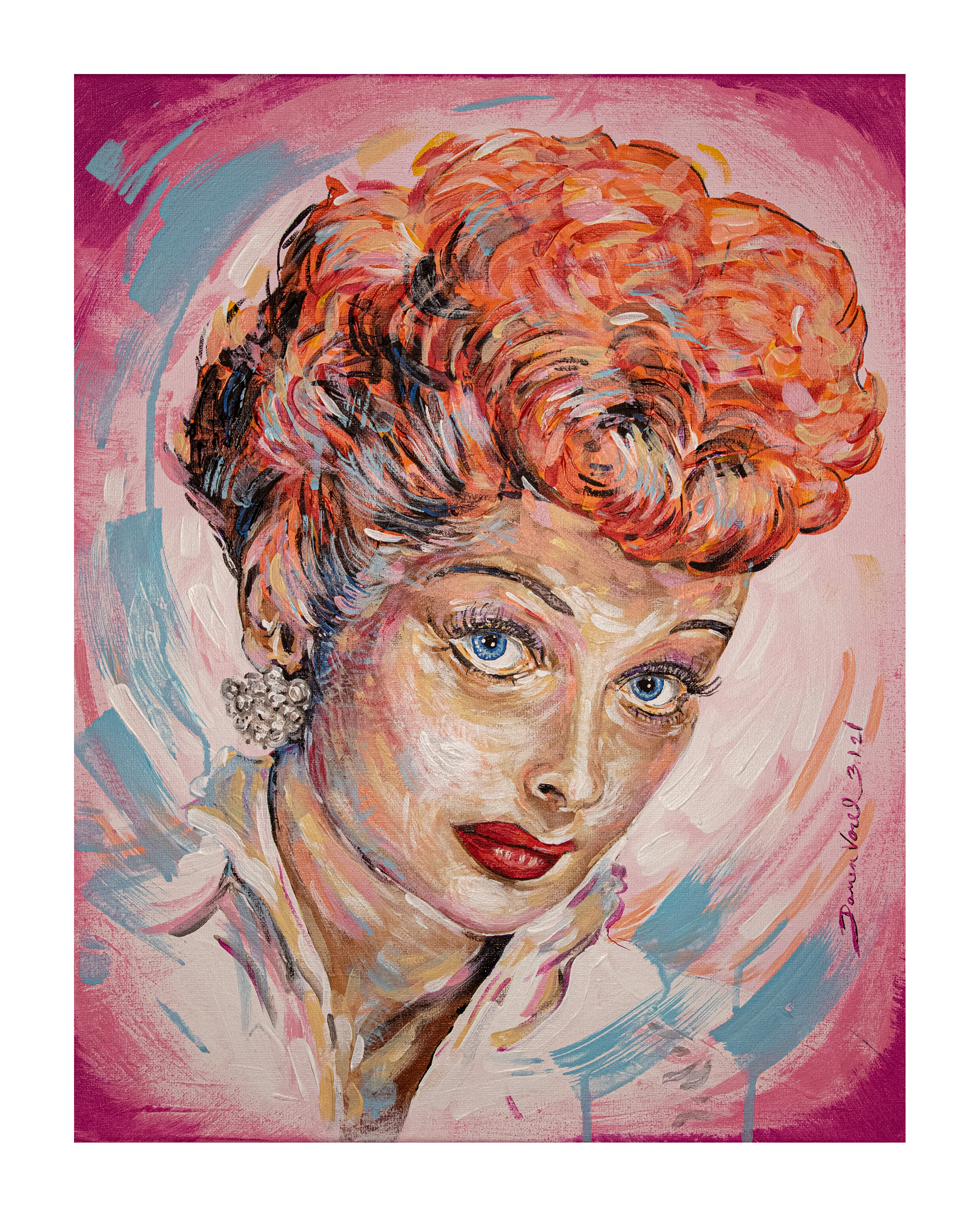 2nd Edition Paintings - 8x10 Archival Giclee Print - Lucille Ball