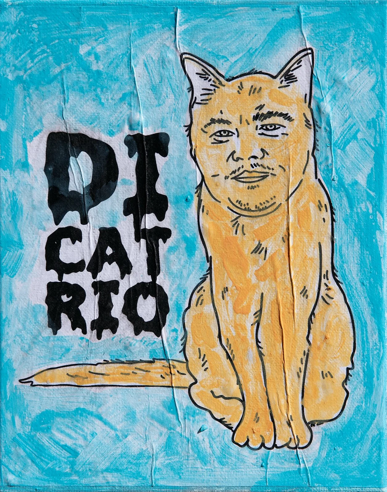 DiCatrio - Street Art Series - 8x10 Mixed Media Painting