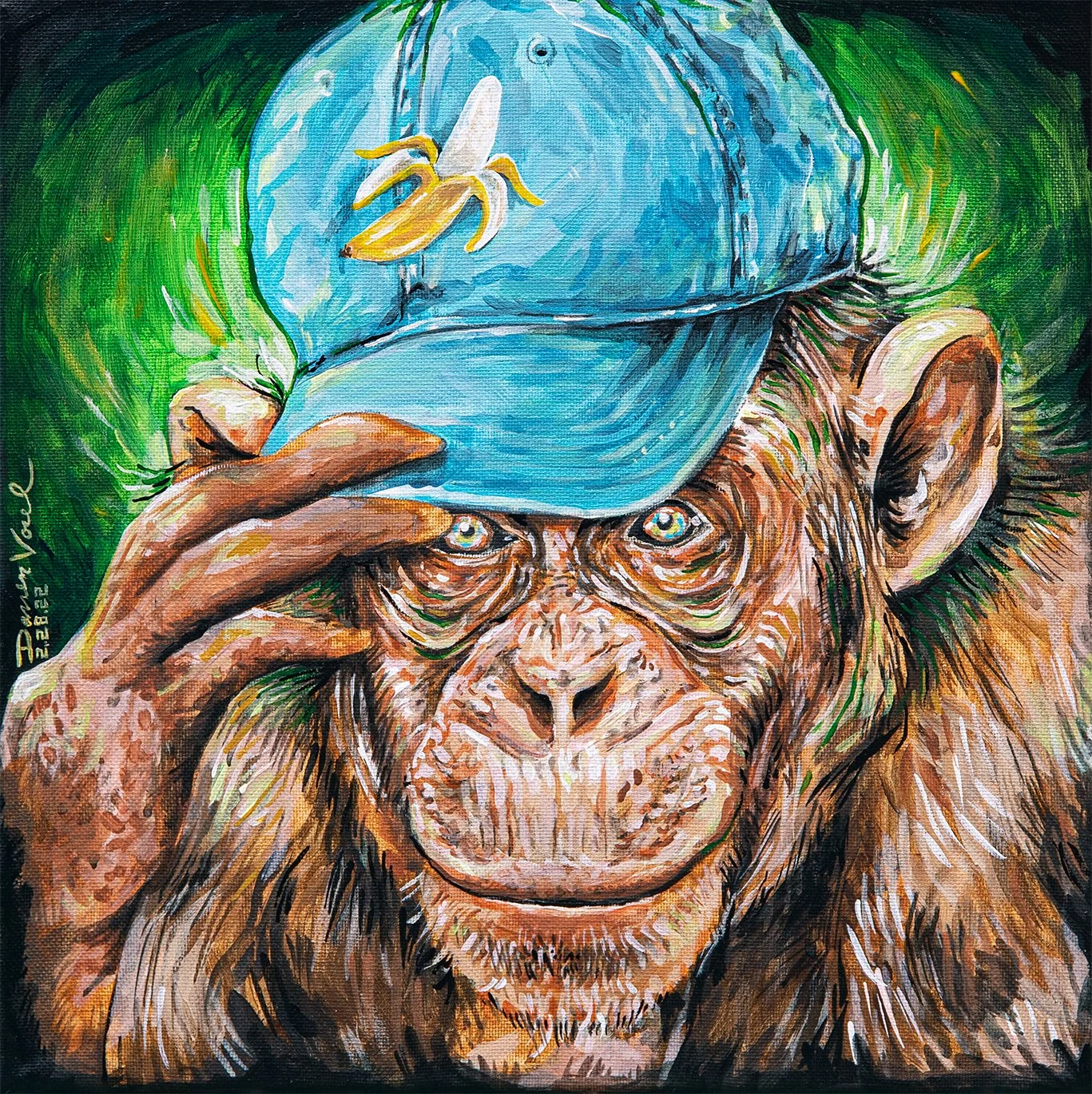 Bananas - 12x12 Acrylic Painting
