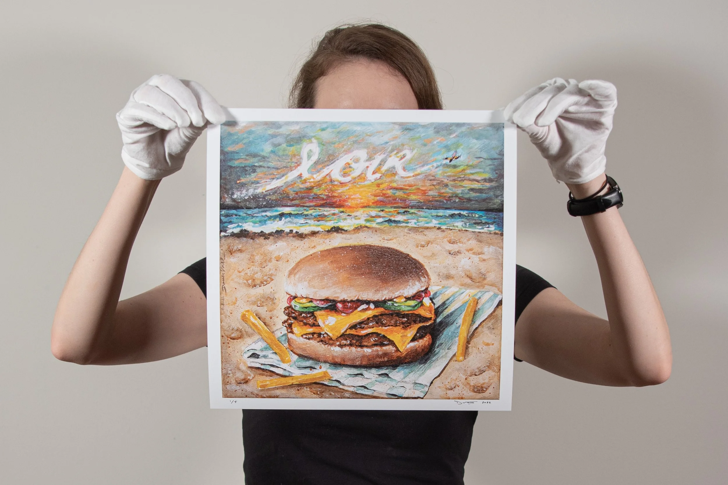 Beach Bun - 12x12 Poster Print