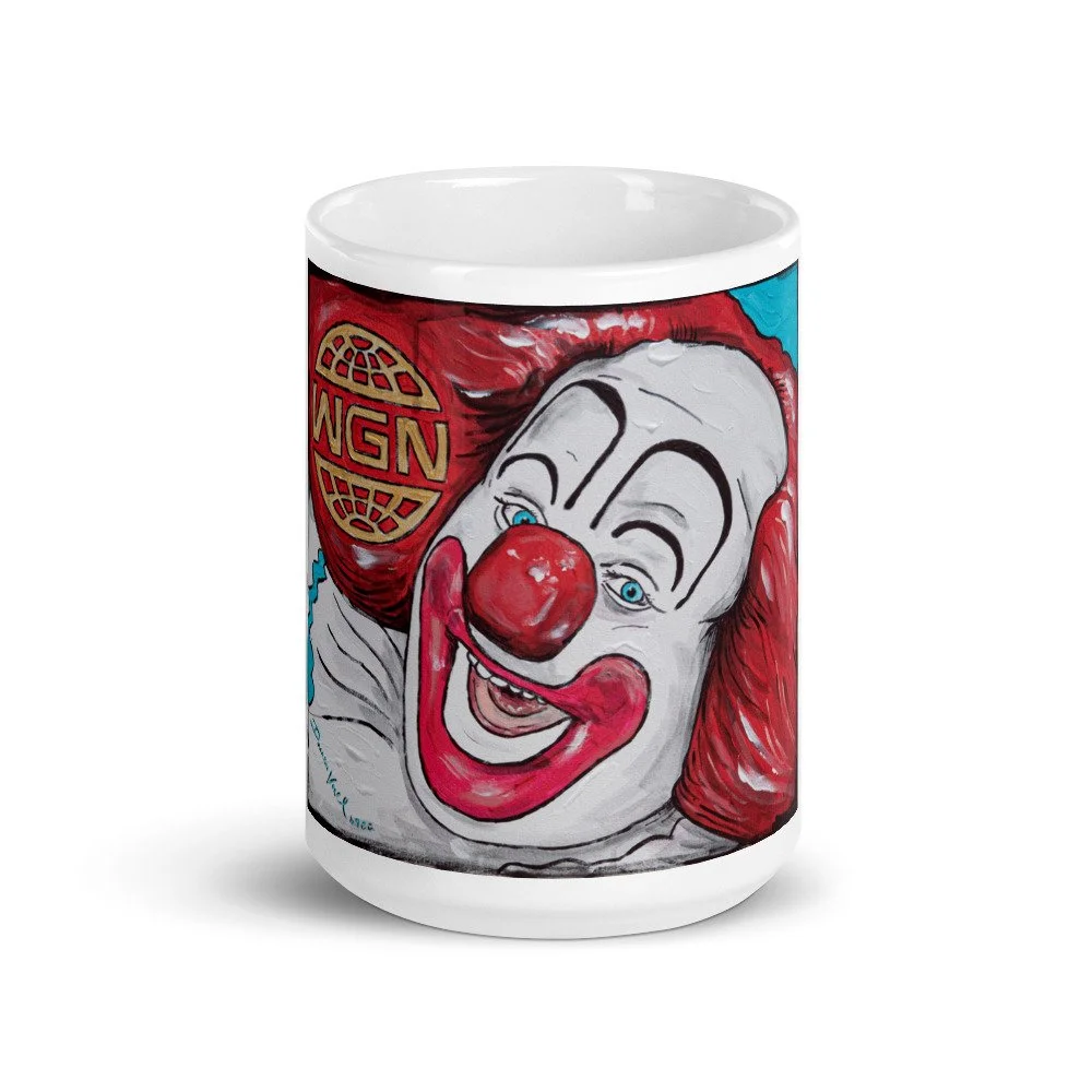 Bozo The Clown - White glossy mug