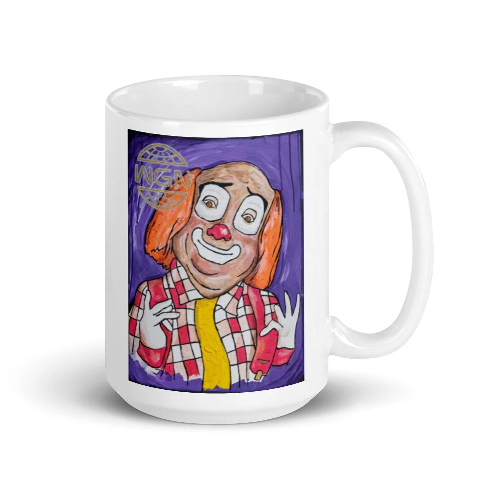 Cooky The Clown - White glossy mug