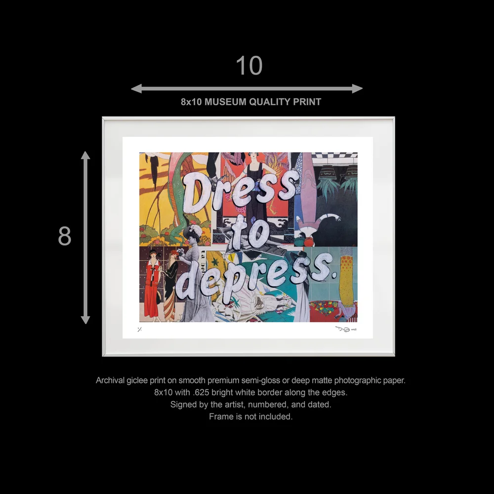 Fifth Edition Paintings - 8x10 Archival Giclee Print - Dress to Depress   Darren Vorel