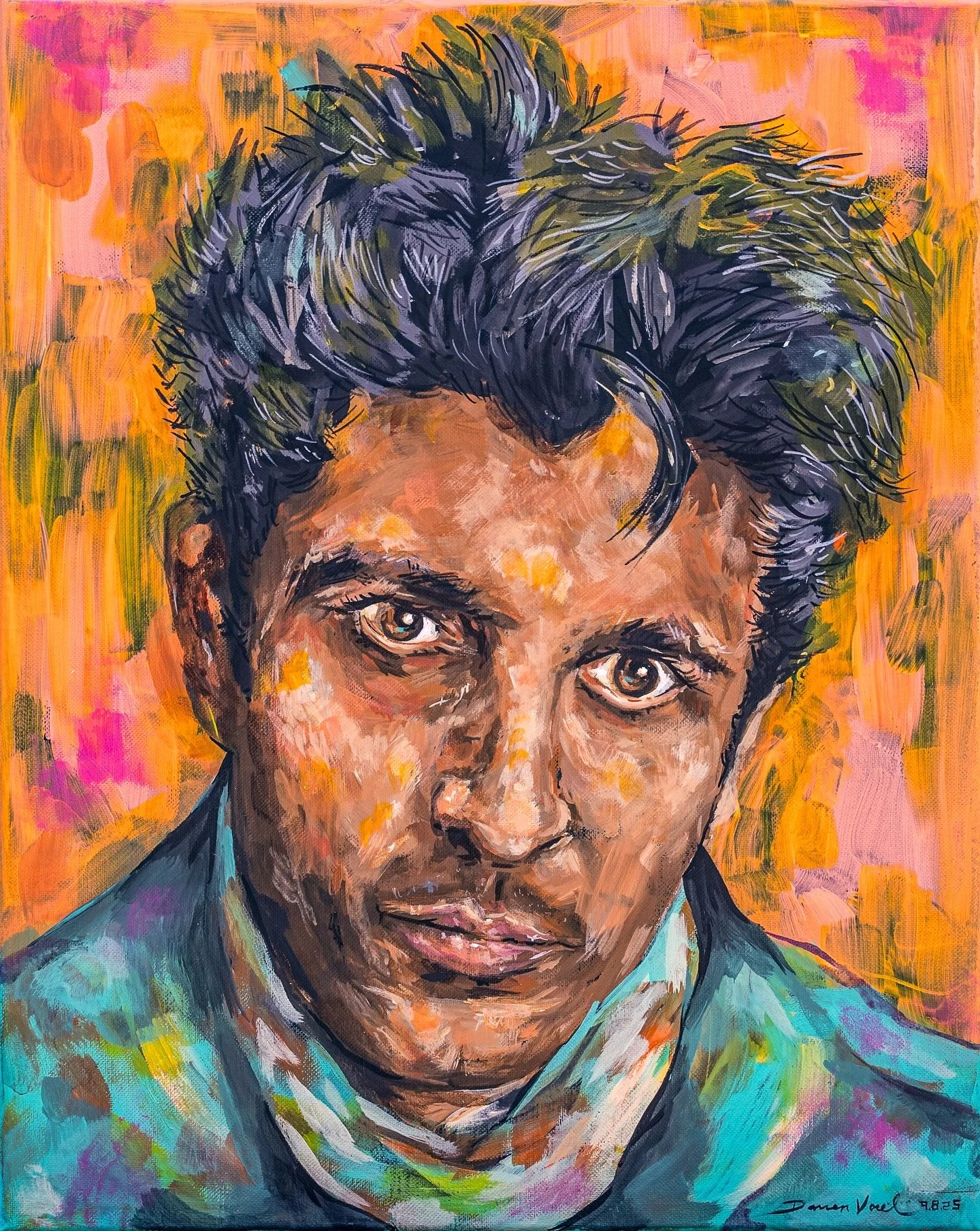 Tonight at @bottomlounge Chicago, @mssucks_singingforacure returns with @luckyboysconfusion @smokingpopesmusic @ikereilly and @allisterband 

I donated this original painting for the auction of my pal and MS warrior @stubhy - See it in person and bid