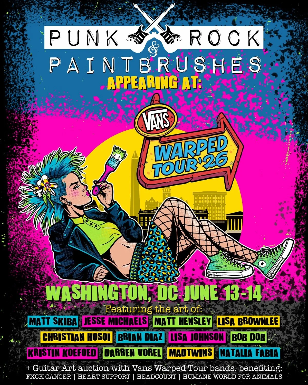 I&rsquo;m at @vanswarpedtour DC Next month with brand new work. Swipe for a small taste 🩸🖤
