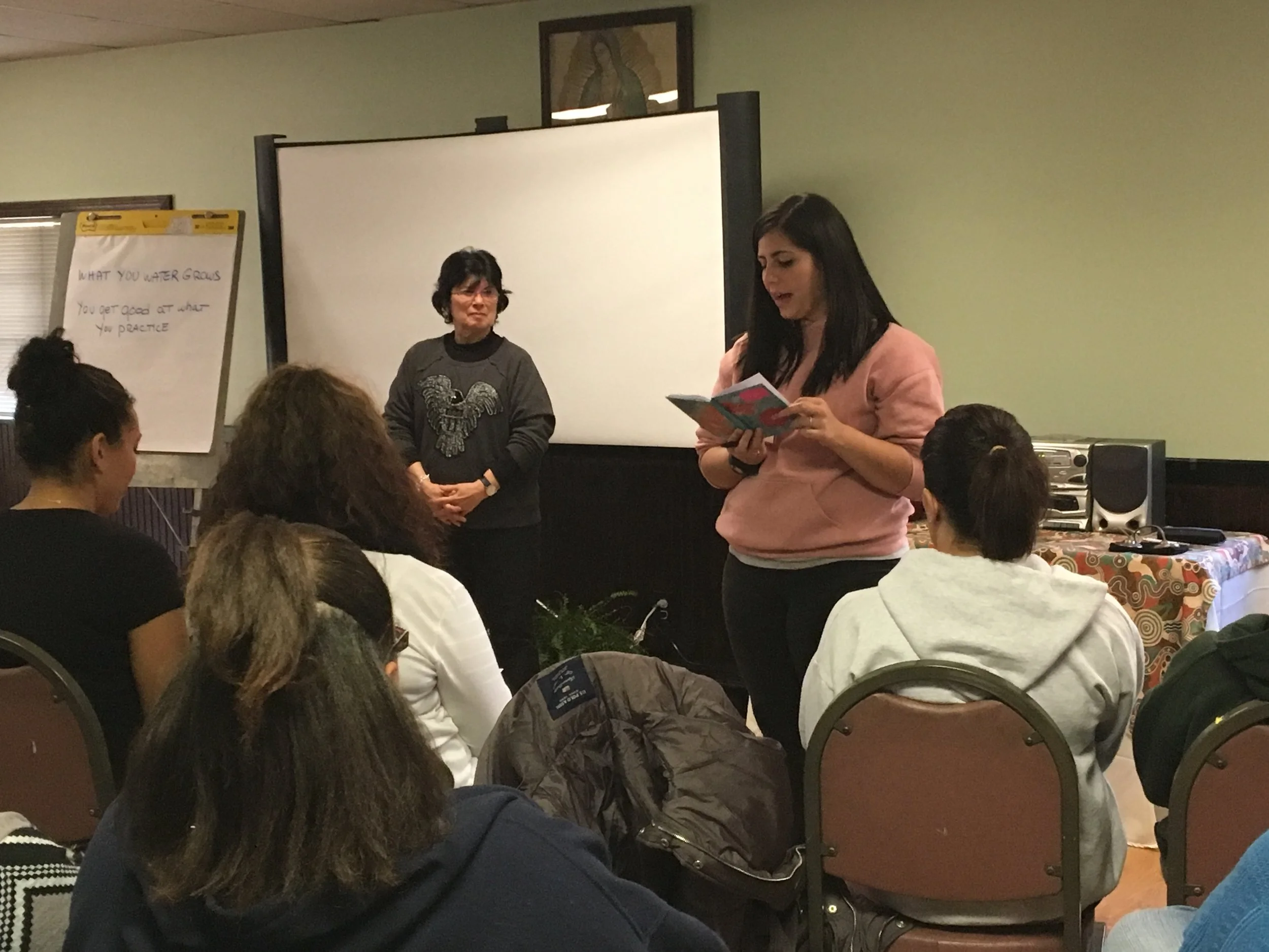 Paula teaching DOH chartpad.jpg