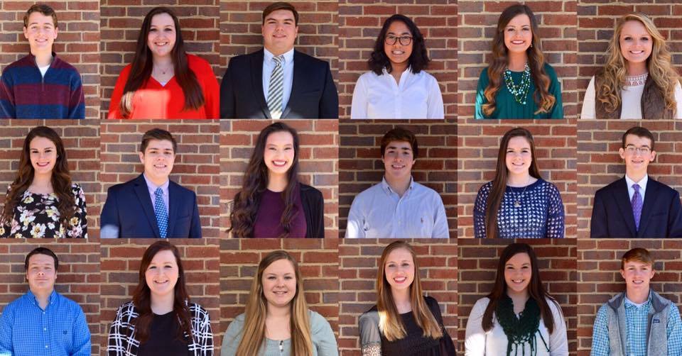 2016 Student Of The Year Candidates
