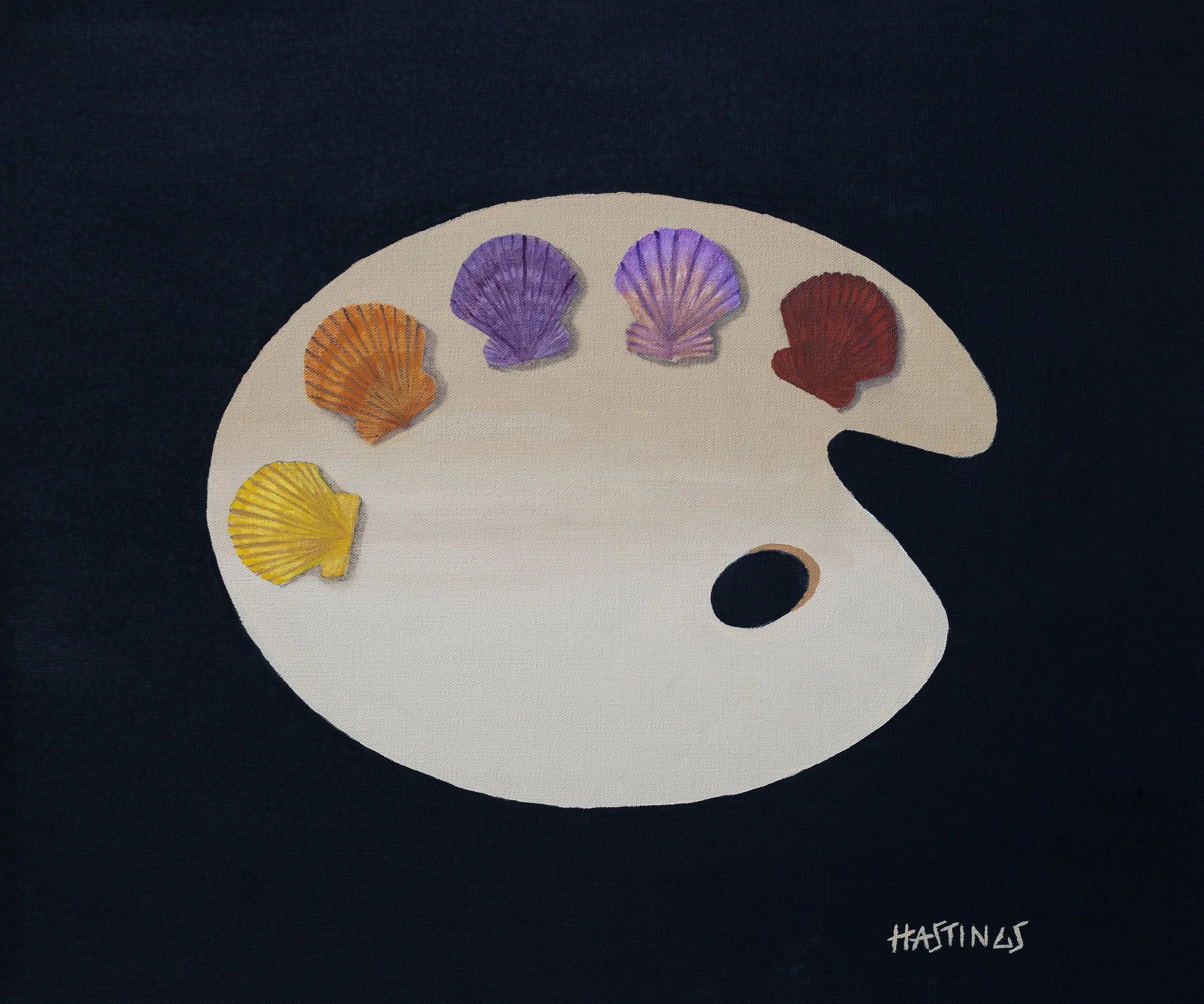 Nature's Palette Series: Shells, Oil on Canvas, 20 x 24 $1,600