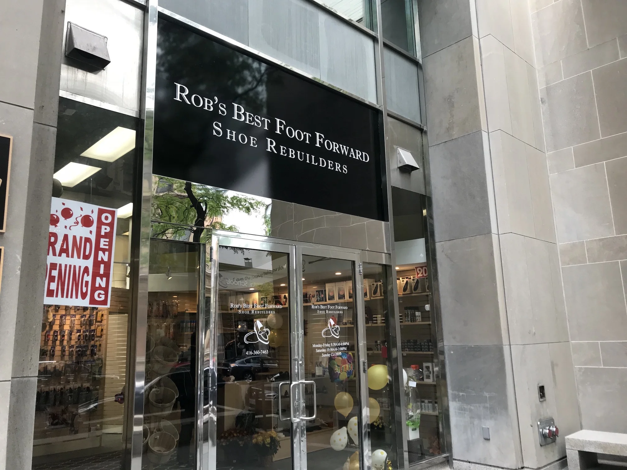   NEW RETAIL STORE – Toronto, ON  Service:  Tenant Representation  Client: Rob's Best Foot Forward Size: 632 sq ft 