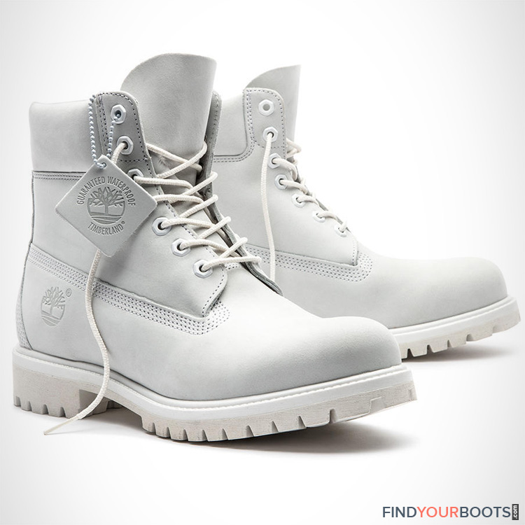 all white timberland boots mens