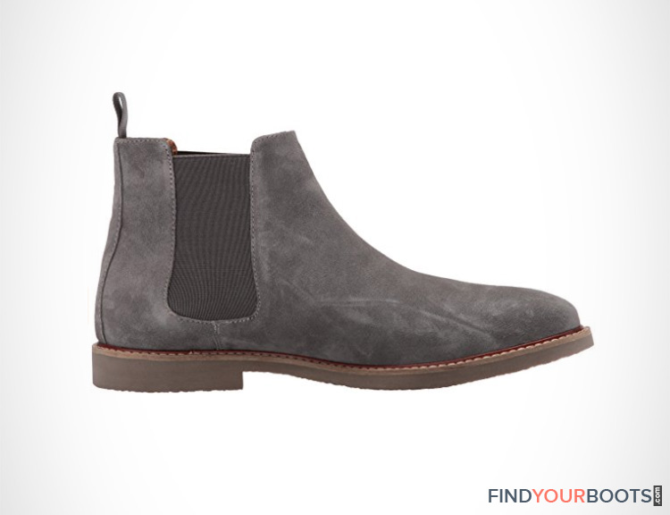 mens light grey suede chelsea boots