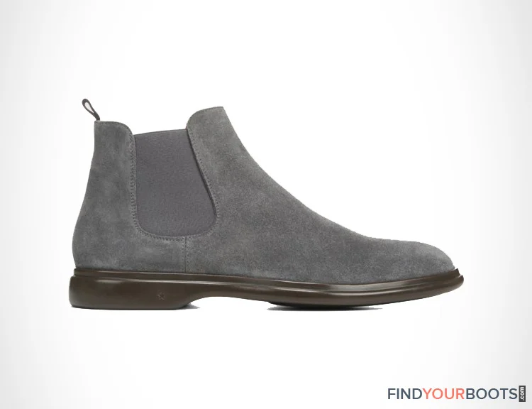 light grey suede chelsea boots mens