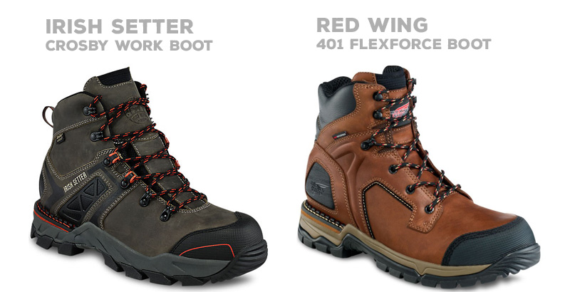 Setter Irlandia vs Red Wing Work Line of Boots