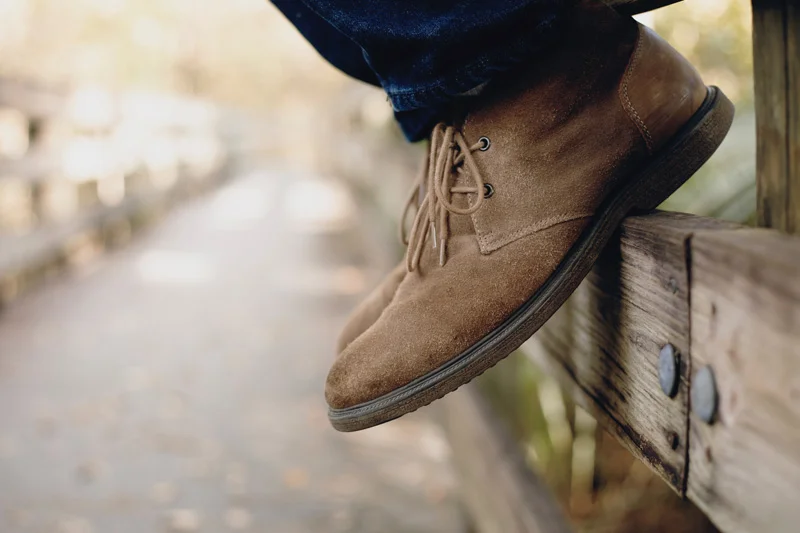 Clarks Bushacre 2 Desert boots on feet