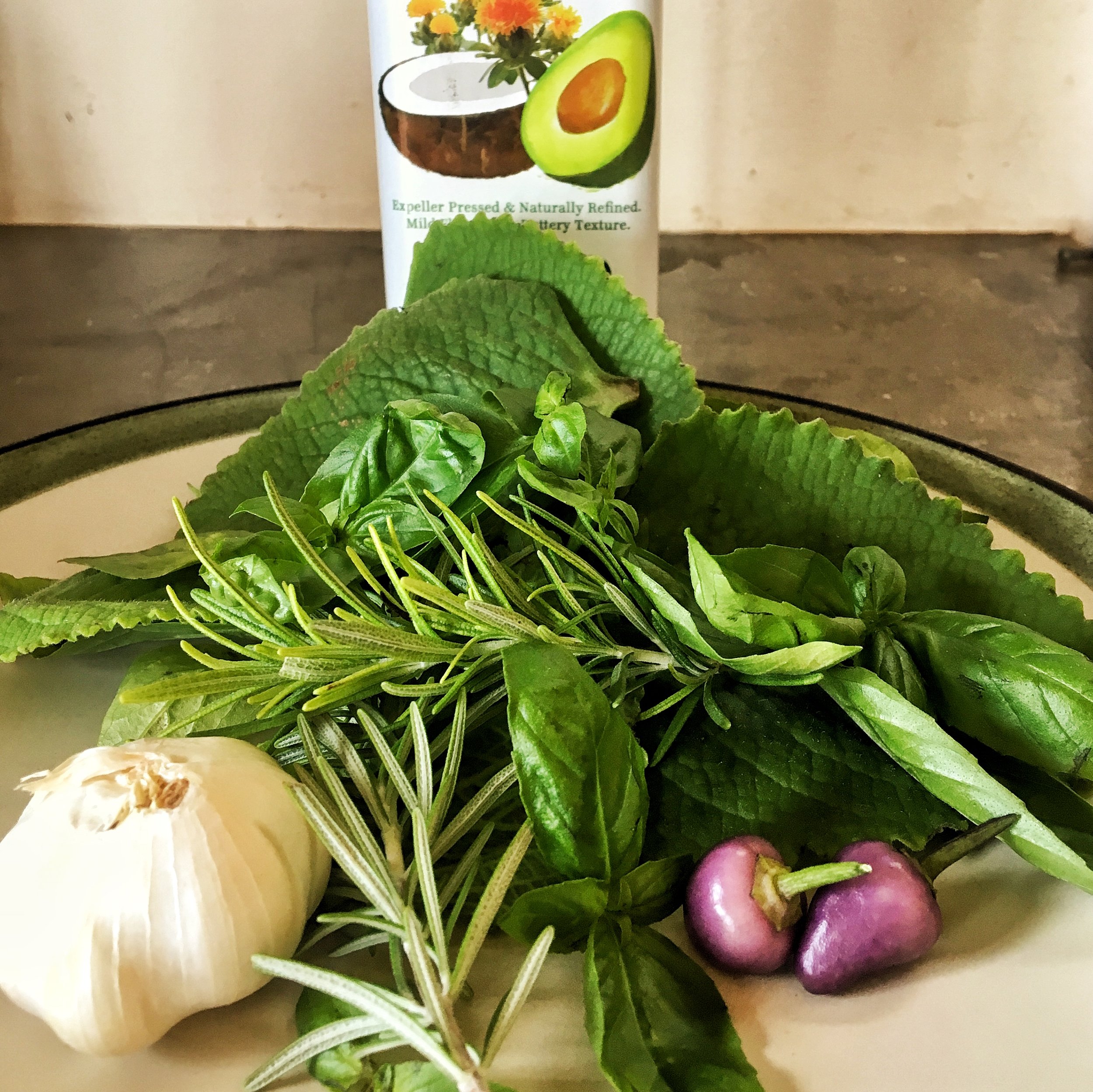 Fresh Organic Herb Infused Olive Oil