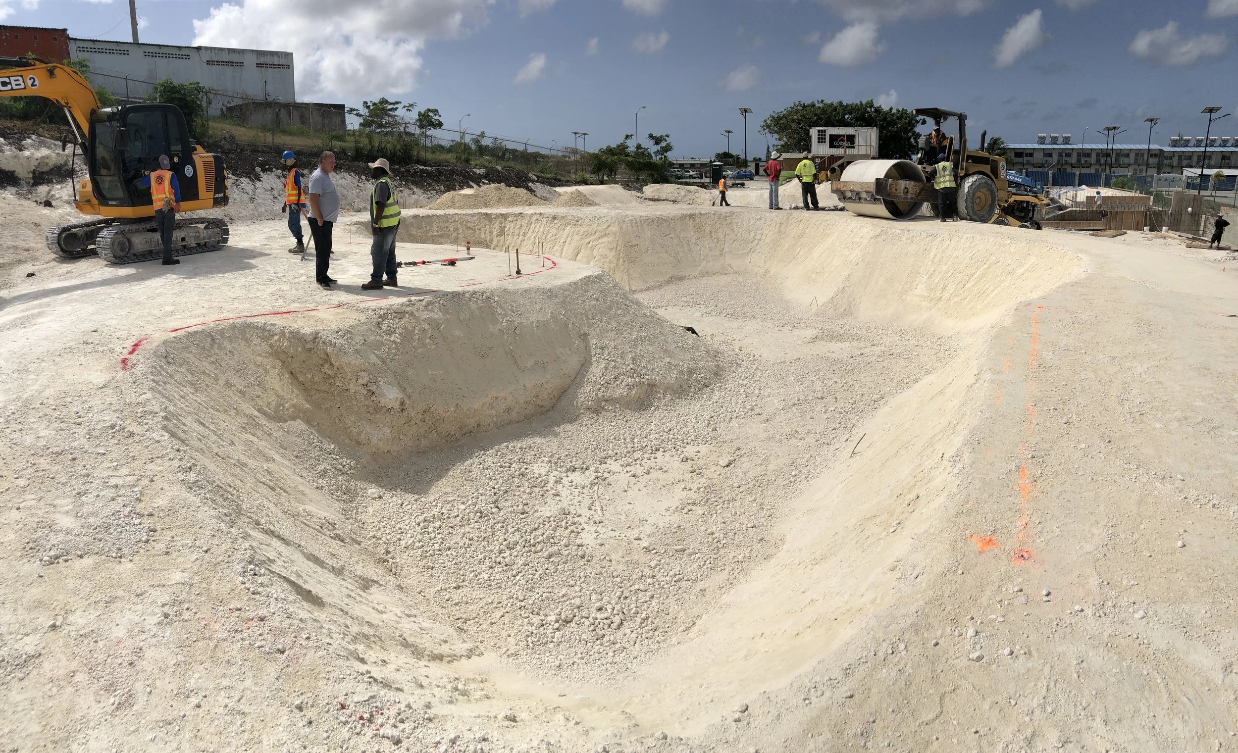 Artisan Skateparks on-site and making it happen. 