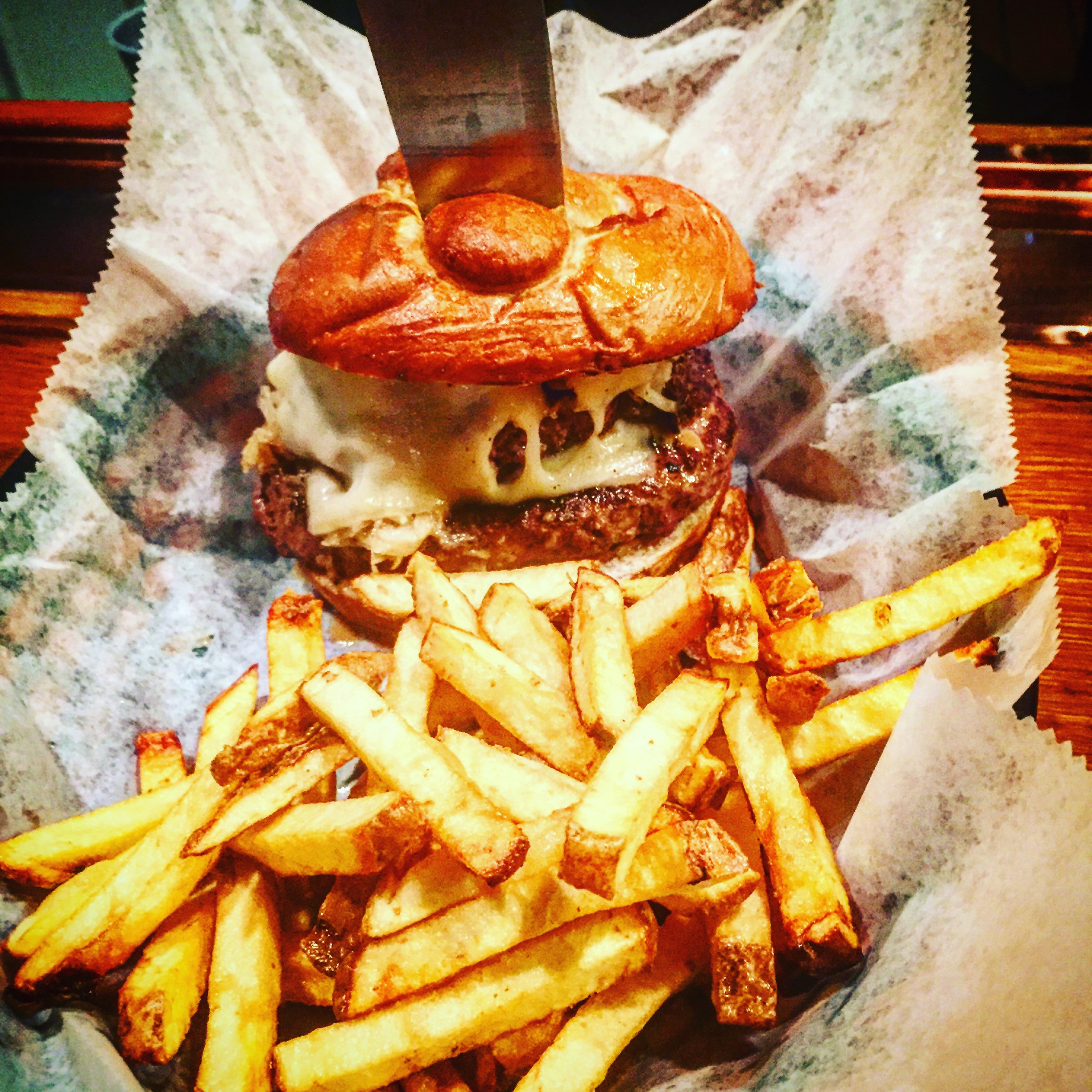The Wurst Burger! Our most intense burger yet!