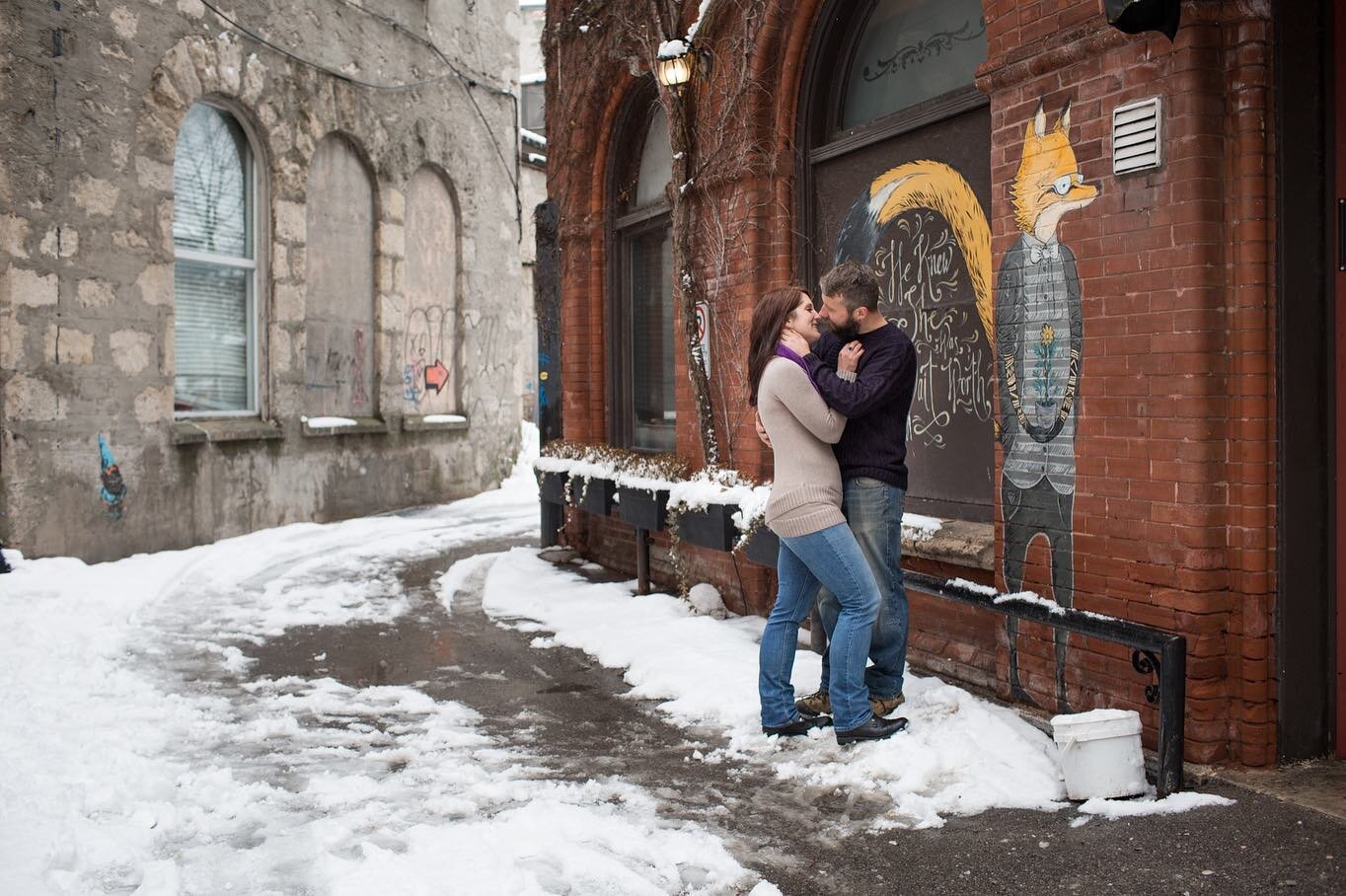 One of my favourite winter engagement sessions photographed in Guelph, Ontario. ❤️