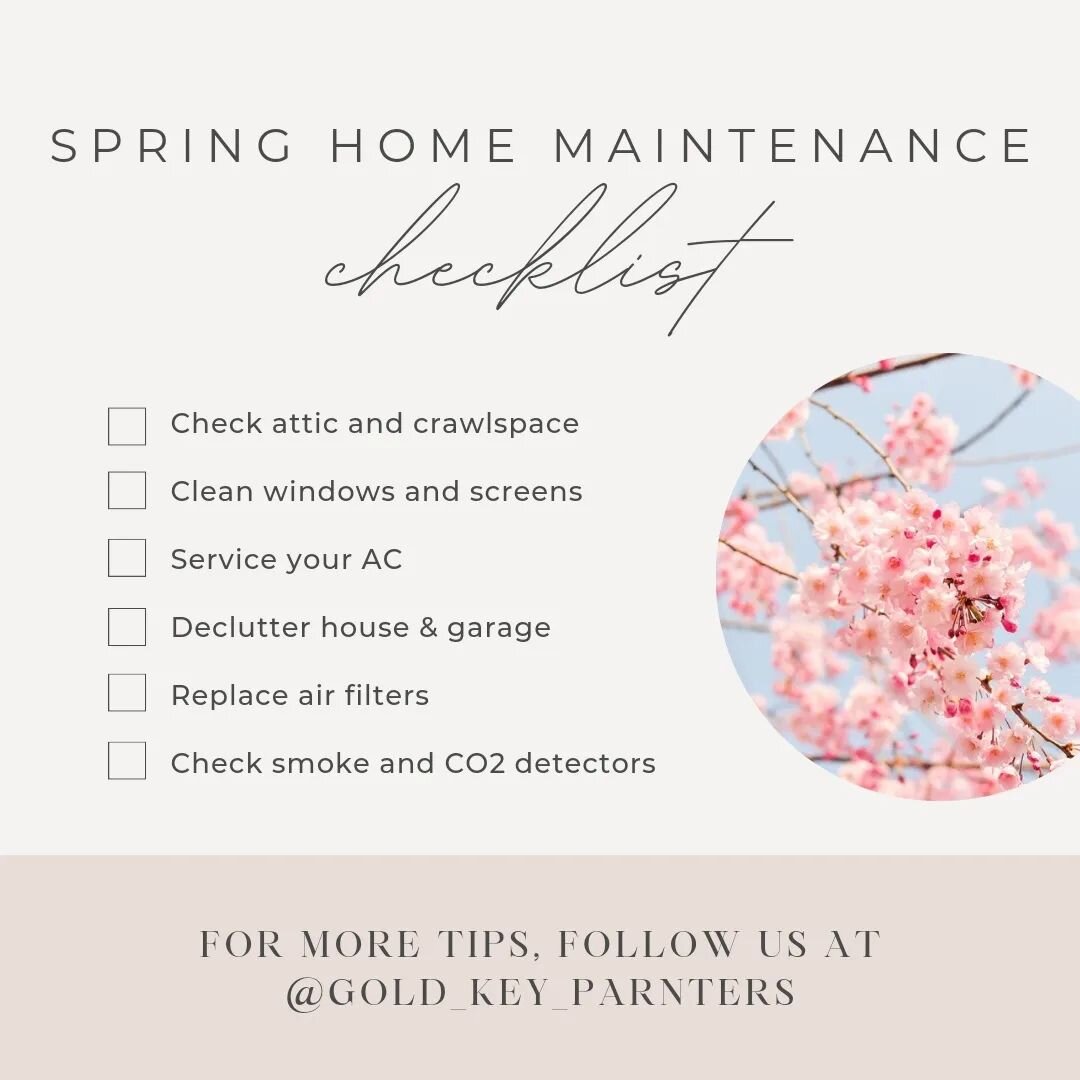 Happy Spring! A Spring checklist for homeowners 🌸