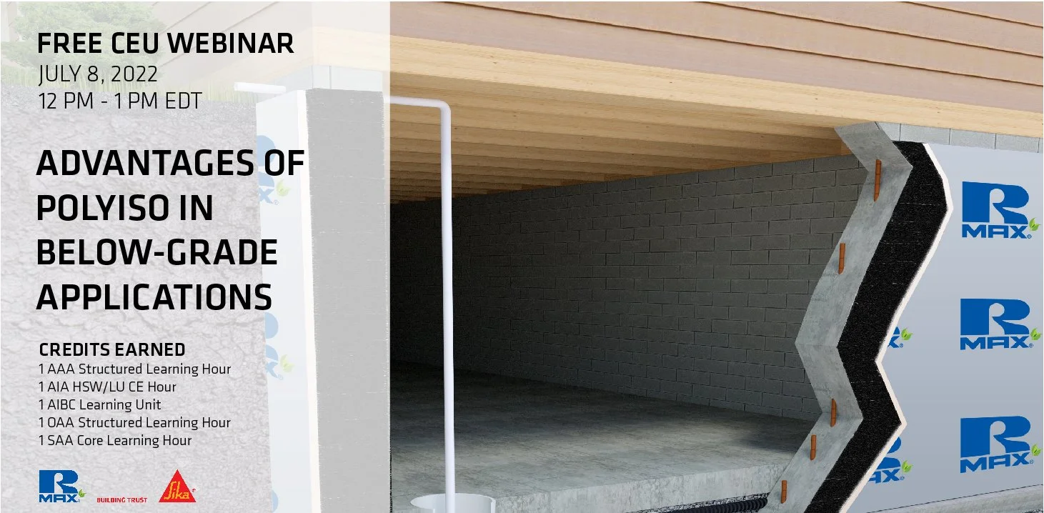 Advantages of Polyiso in BelowGrade Applications — Rmax