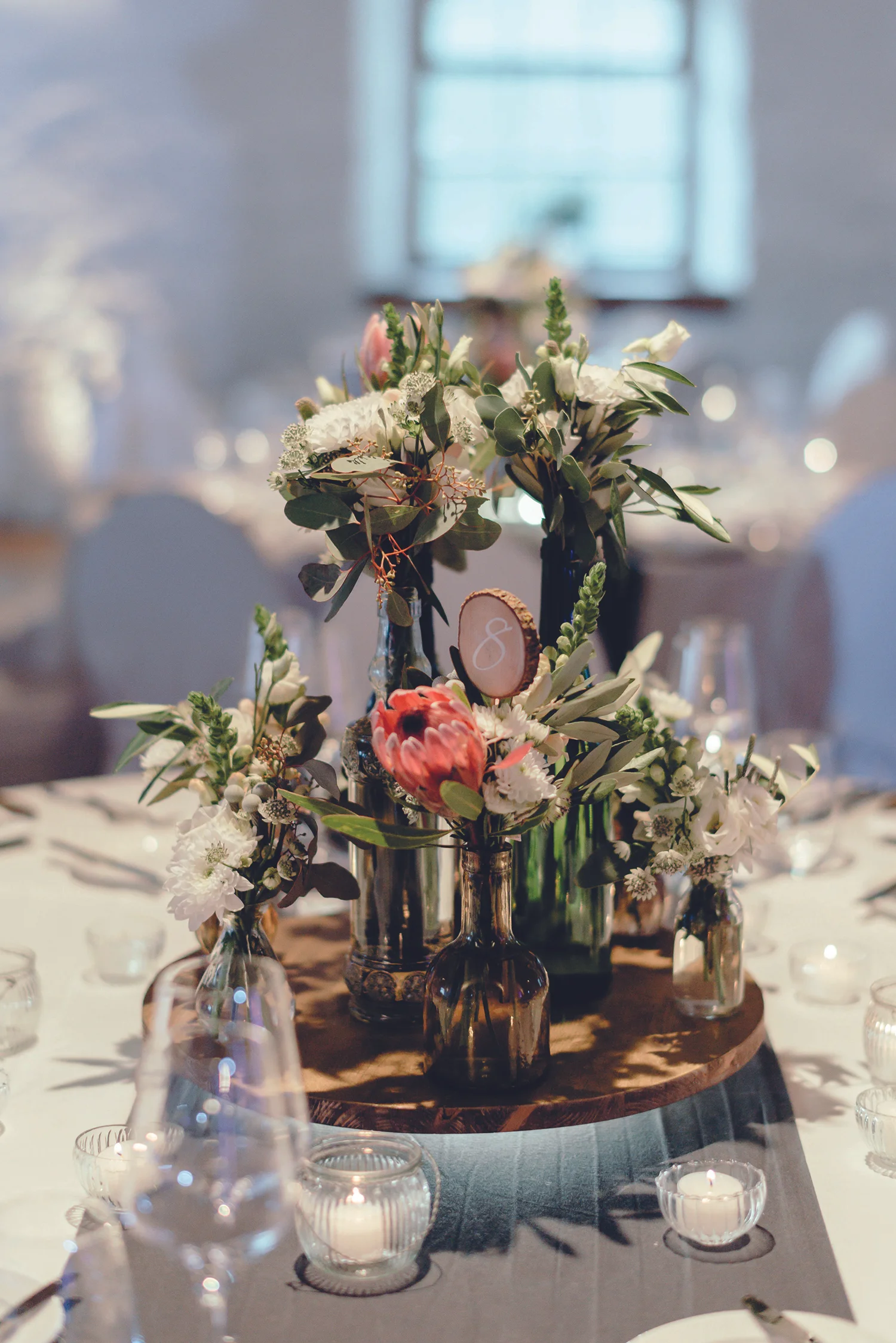 November Hochzeit mit Proteas