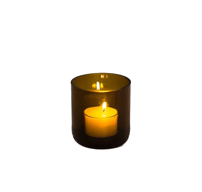 Teelichtglas Flaschenboden braun2.jpg