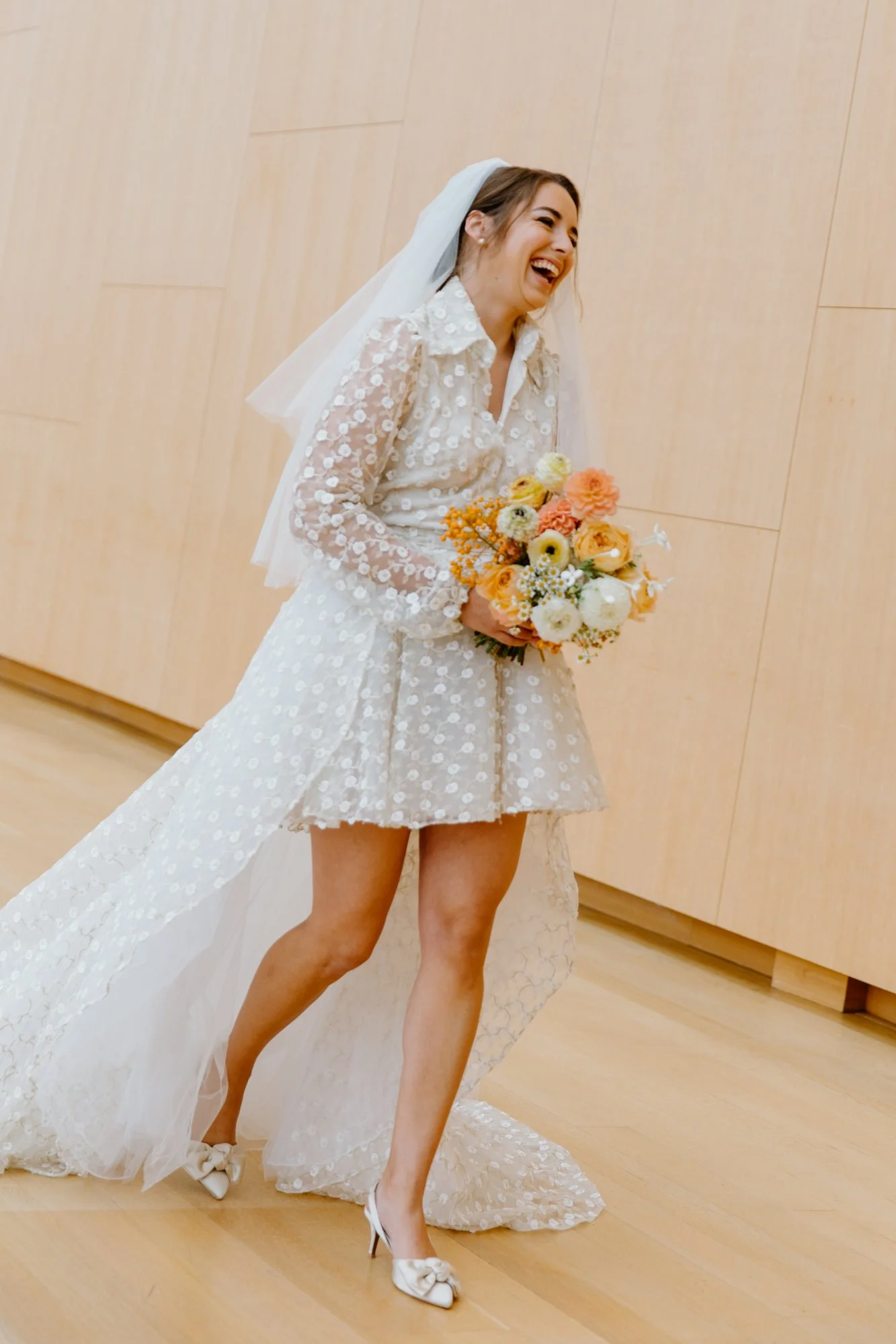 Bride portrait at a modern AGO wedding in Toronto