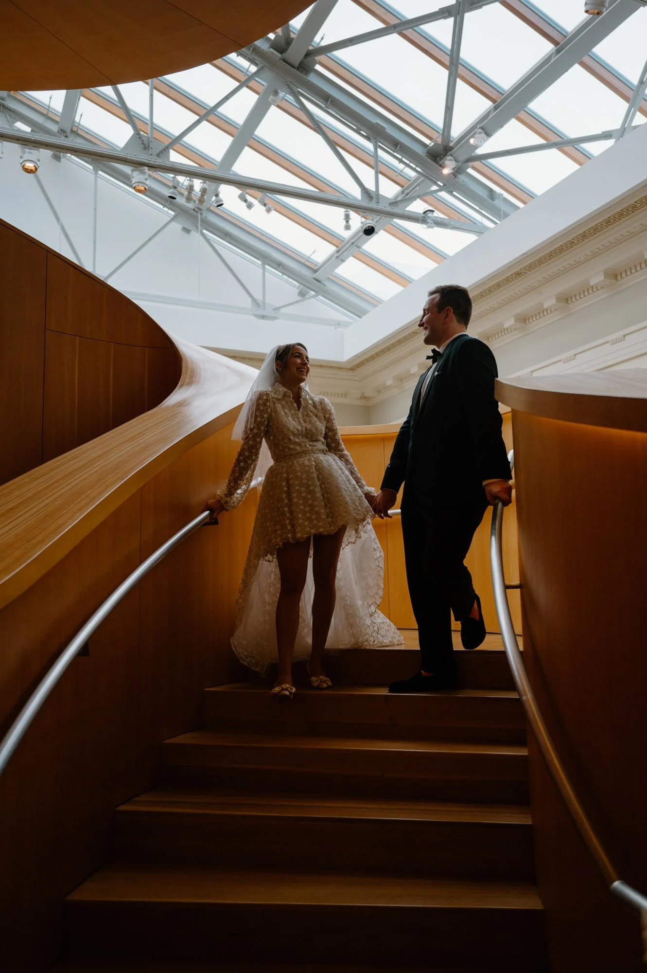 Couple portraits around the Art Gallery of Ontario in Toronto