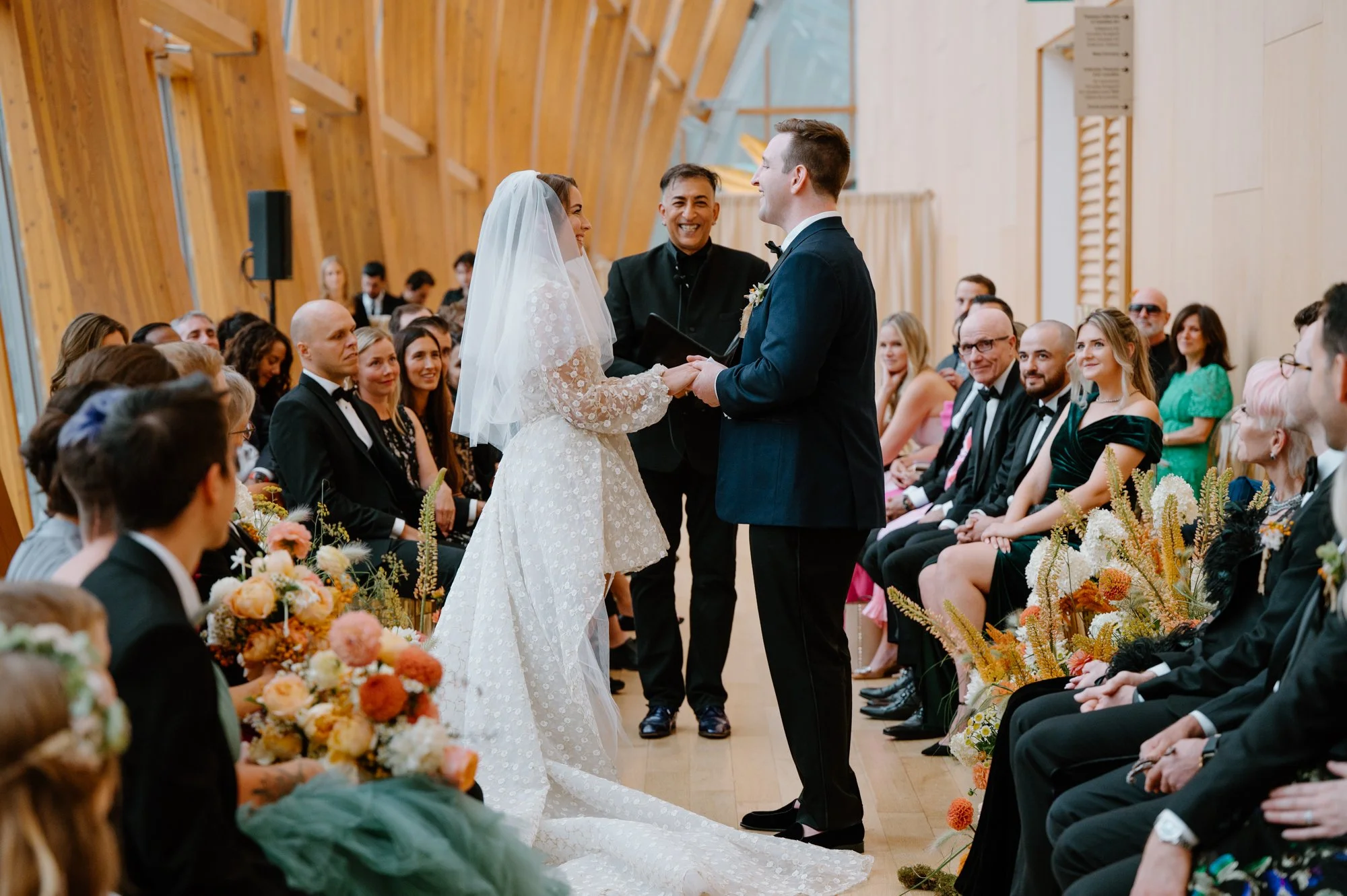Wedding ceremony moment at the Art Gallery of Ontario