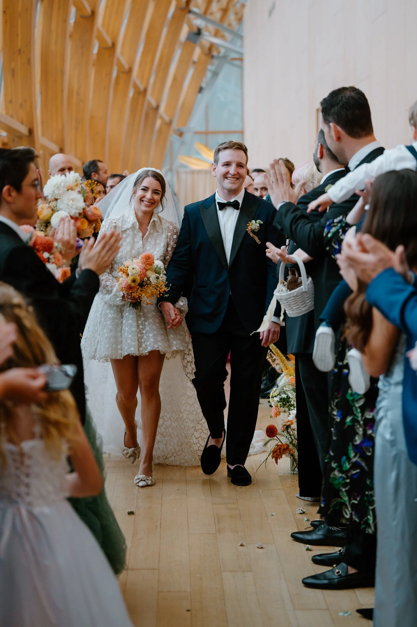 Modern wedding ceremony photographed inside the AGO