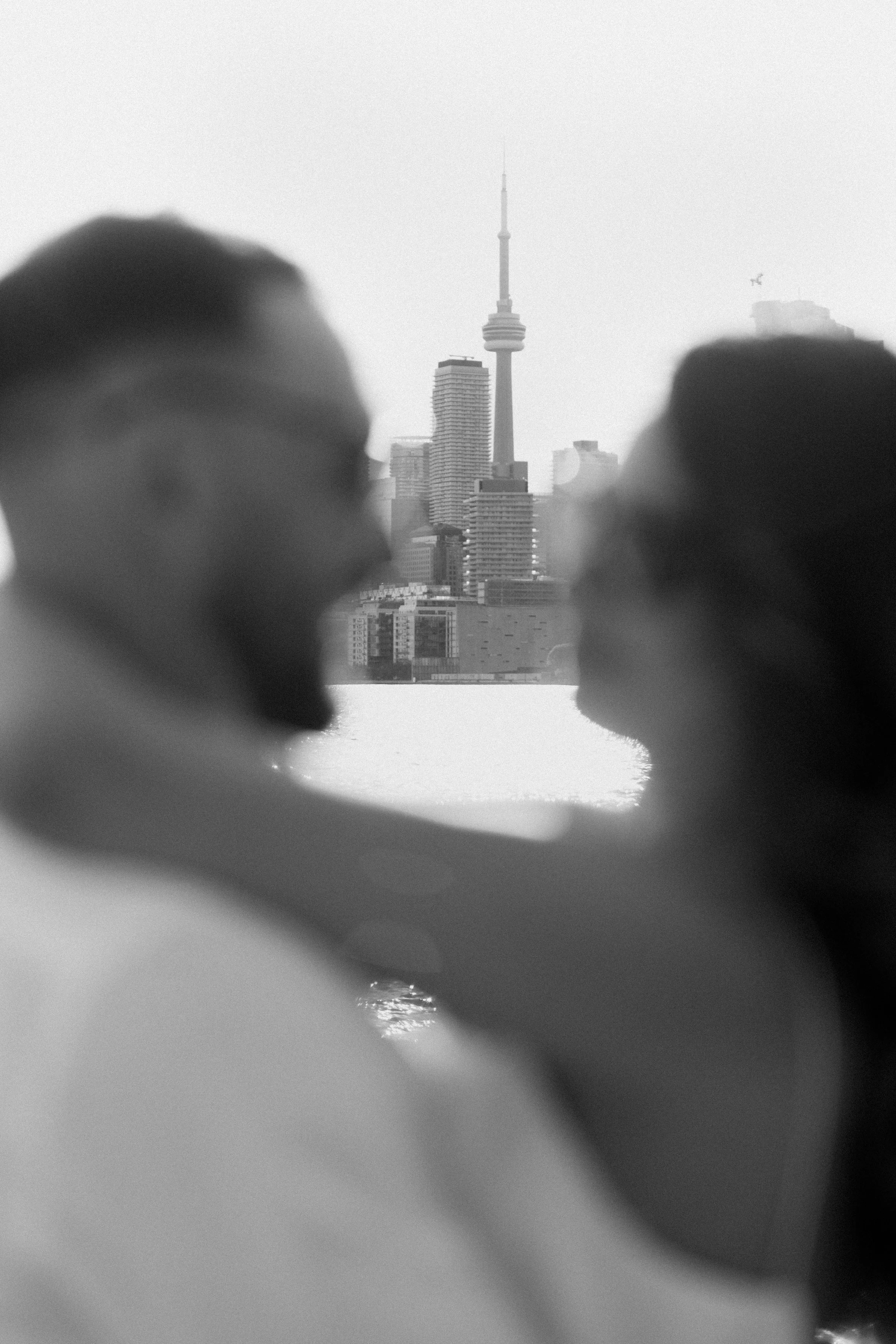 Black and white Toronto wedding photography