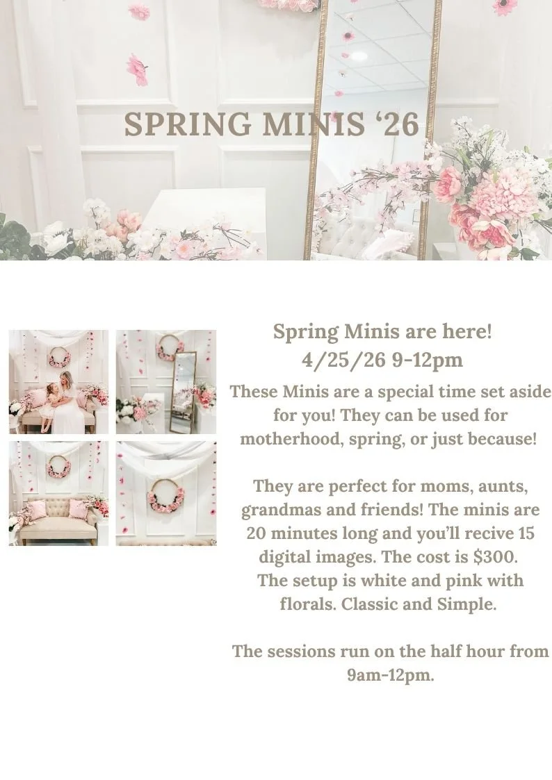 Spring Motherhood Mini Sessions at the Studio | April 25, 2026 Celebrate Motherhood with Timeless Spring Portraits at Danelle Joy Photography