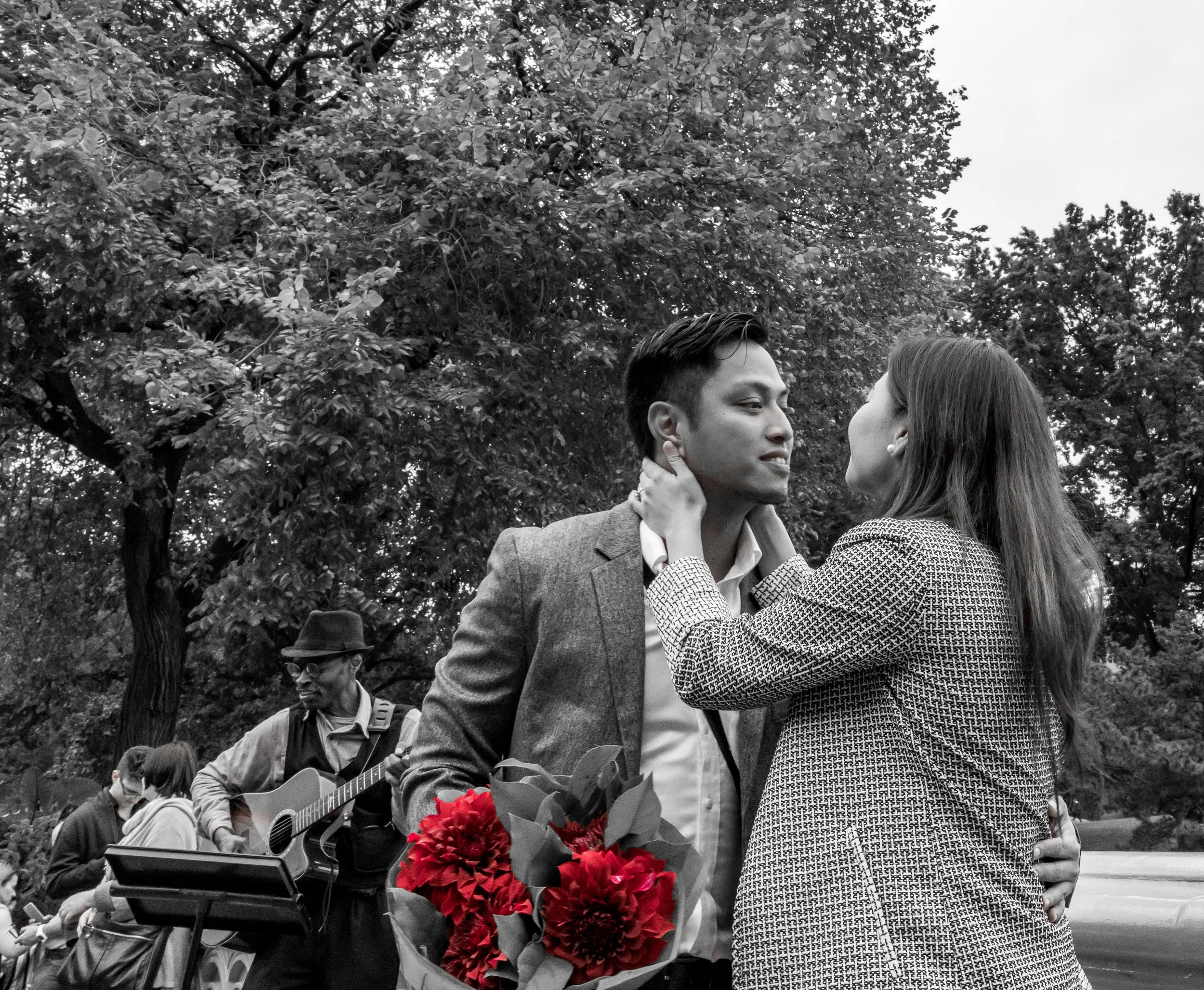 She Said Yes...Engagement and Proposal Photography Package Whether you plan on popping the big question around NYC or would like formal engagement photography for your "Save the Date" cards, Matthew will be there waiting or help to plan a location for your proposal or engagement photography, helping to capture every emotion.
