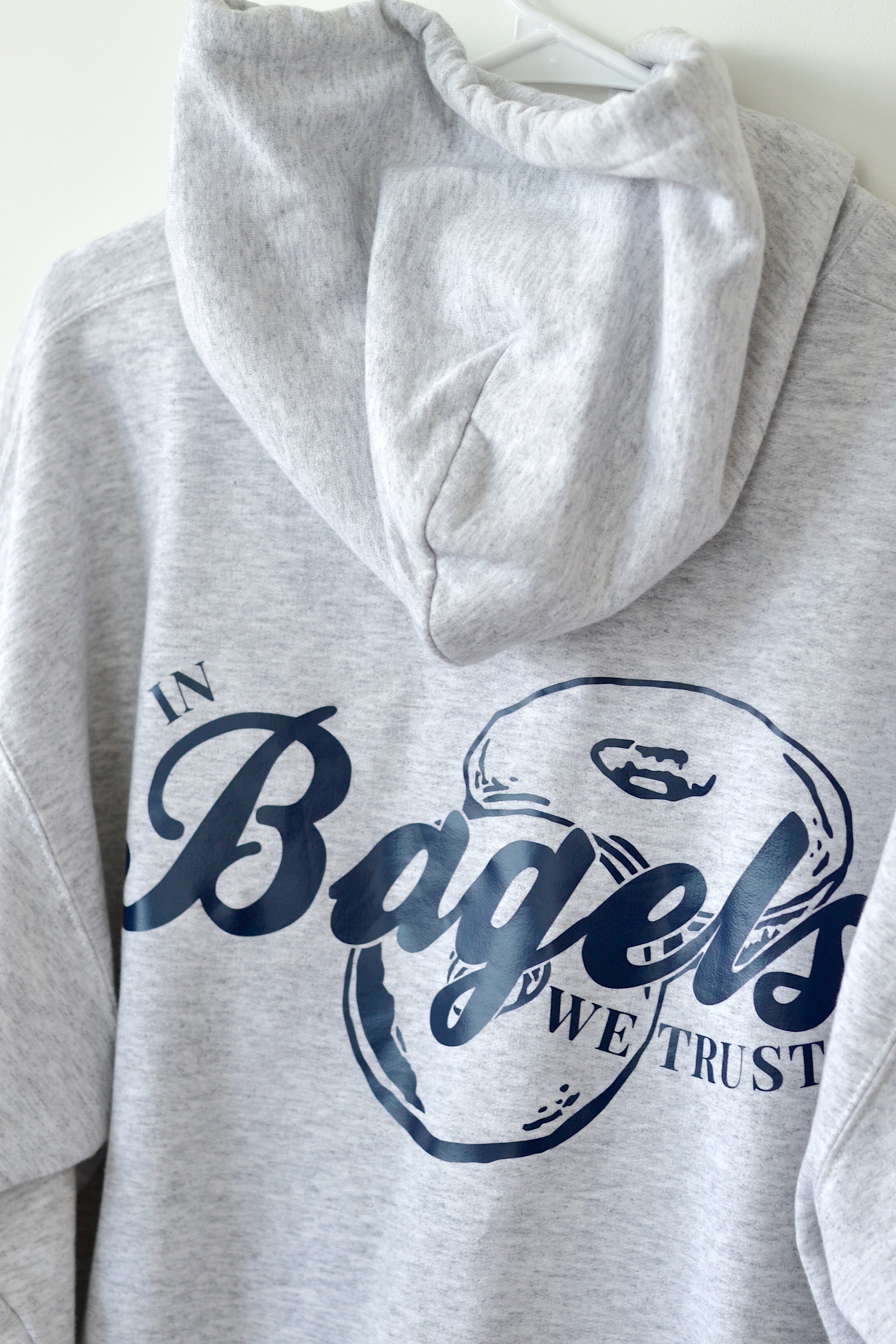 BAGELS GRAY HOODIE CLOSE UP.JPG