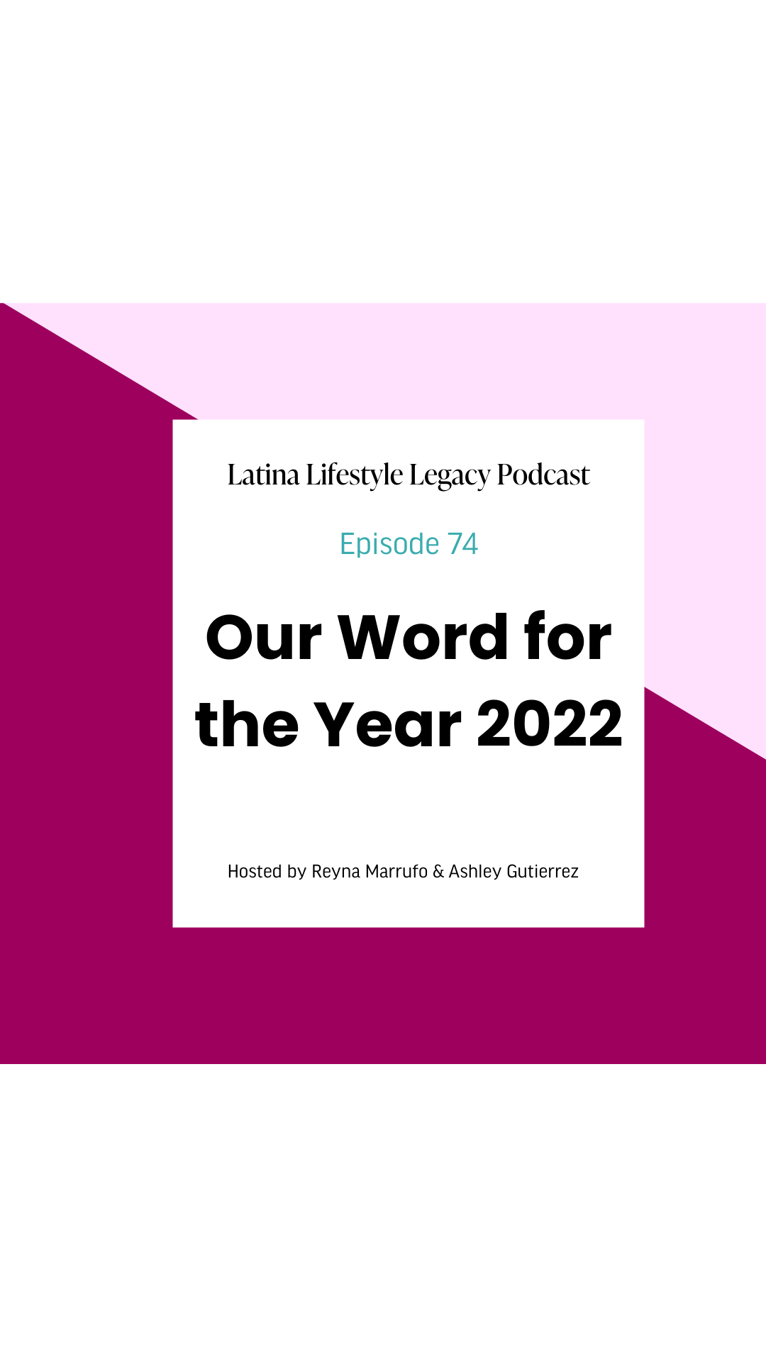 Ep. 74 - Our Word for the Year 2022