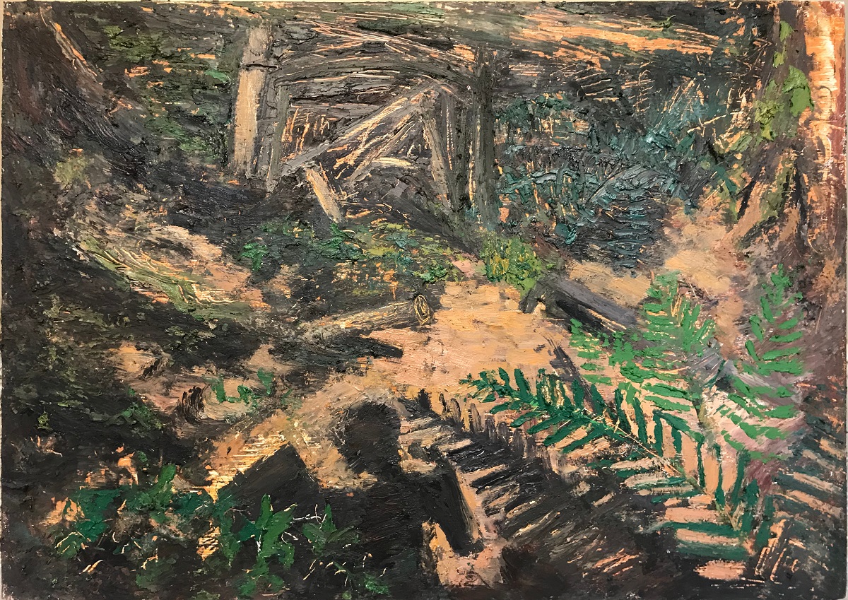 Forest Floor, oil on panel, 17 x 23.75 in., 2018