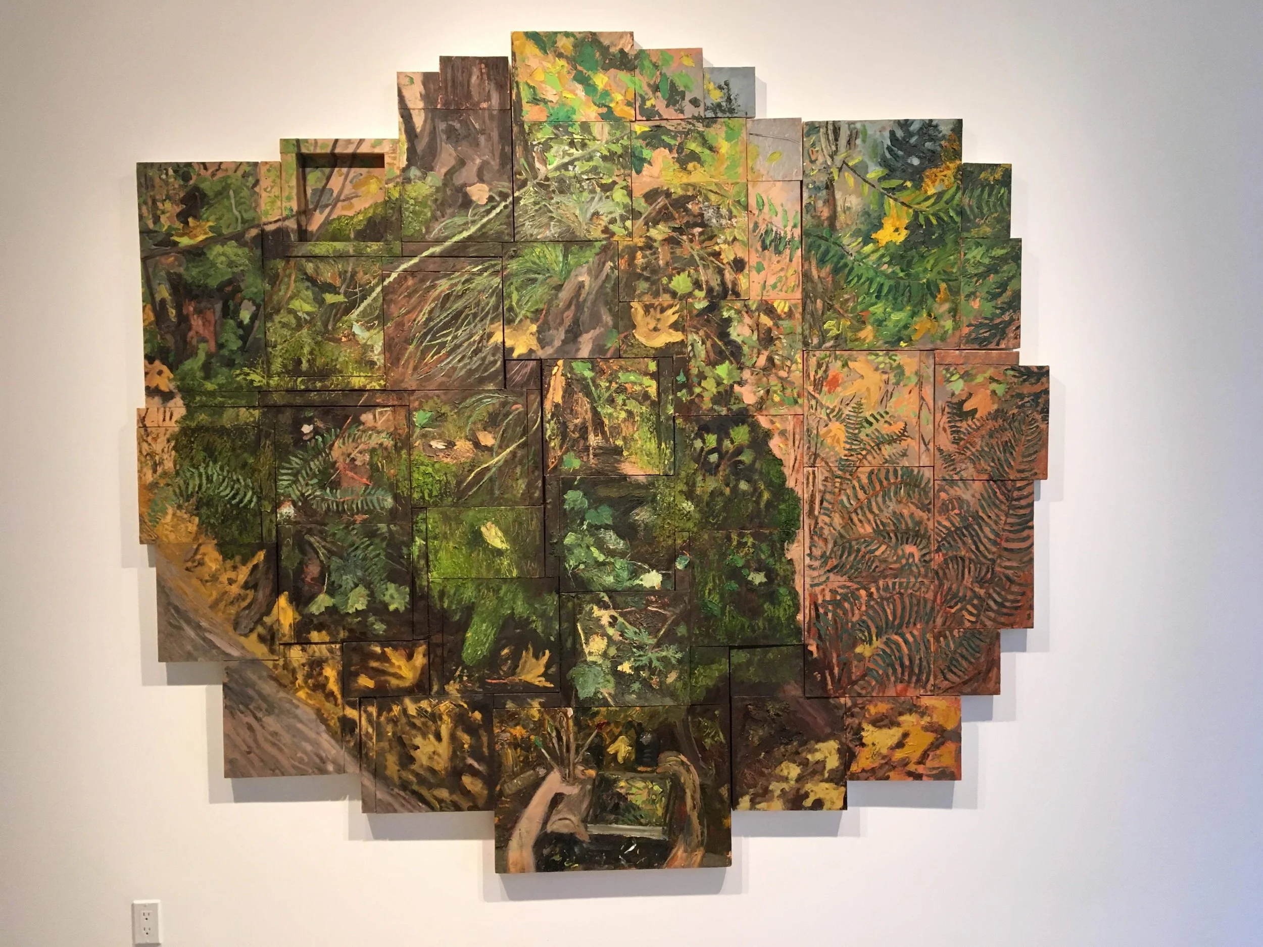 Palace of Pteridophytes, oil on panels, 2018