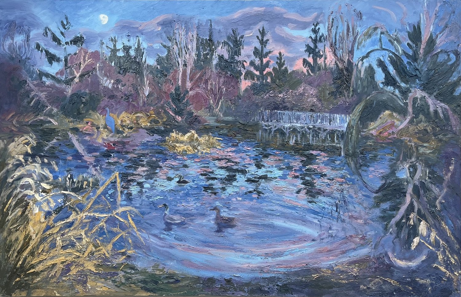 New Years Day, oil on panel, 31 x 48 in., 2023