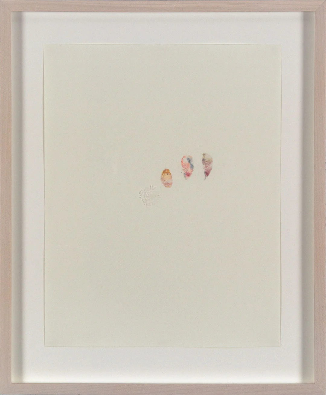 Self 7, 2005, dry pastel pigment and tracing paper on Strathmore paper. Framed 12.25 x H15" x D0.5".