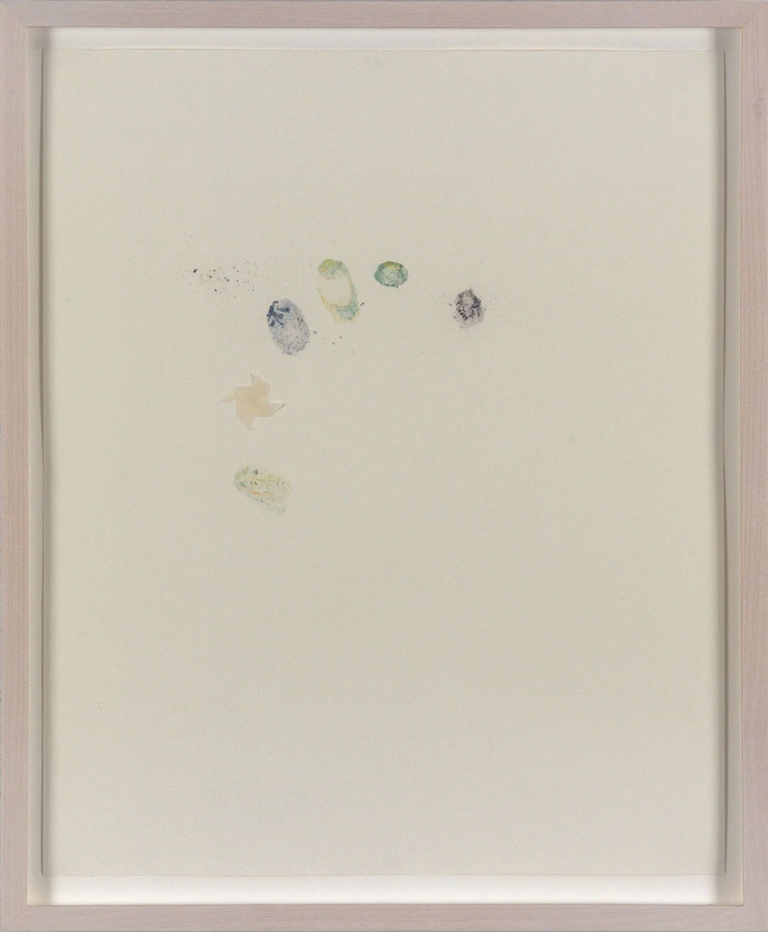 Self 10, 2005, dry pastel pigment and tracing paper on Strathmore paper. Framed 12.25 x H15" x D0.5".
