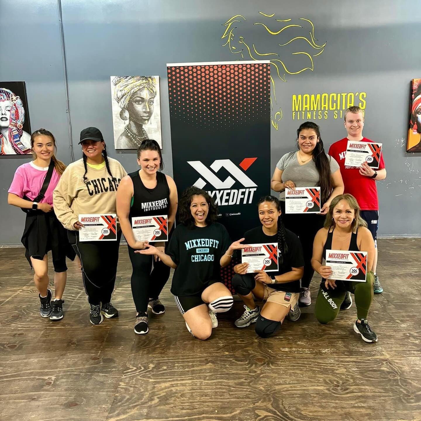 ❌❌ MIXXEDFIT FAM ❌❌ 

Sending a HUGE congratulations to our latest MF instructors out of 
Chicago, IL &amp; Scottsdale, AZ!!! 

Great job to our National Trainers Diane Sahagun from Chicago &amp; our newest NT out of Arizona, Julia Harris-Pachter&hel