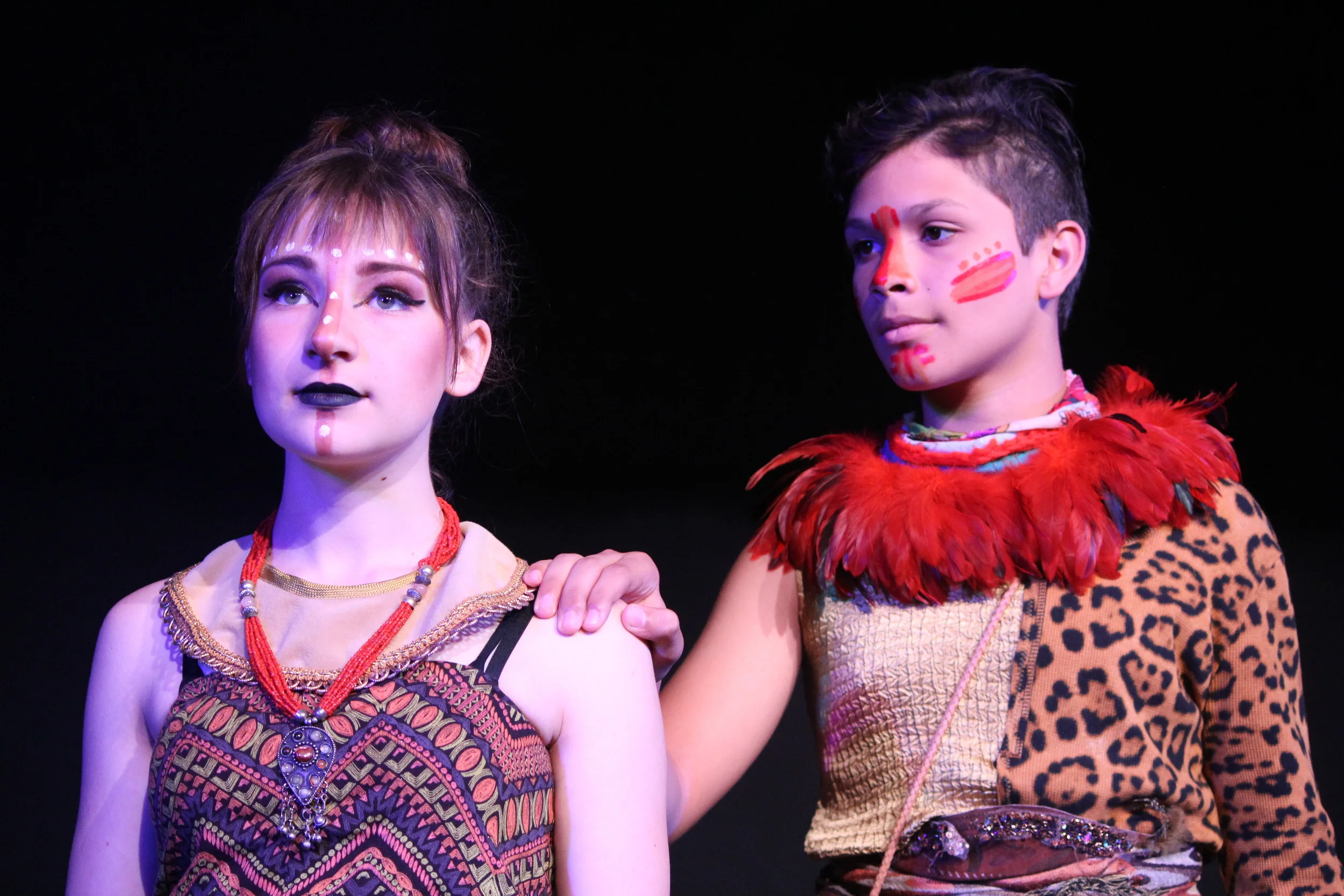  Nala and Simba (Evan Allman)&nbsp;in The Lion King, July 2016. A visually stunning and emotionally moving production. 